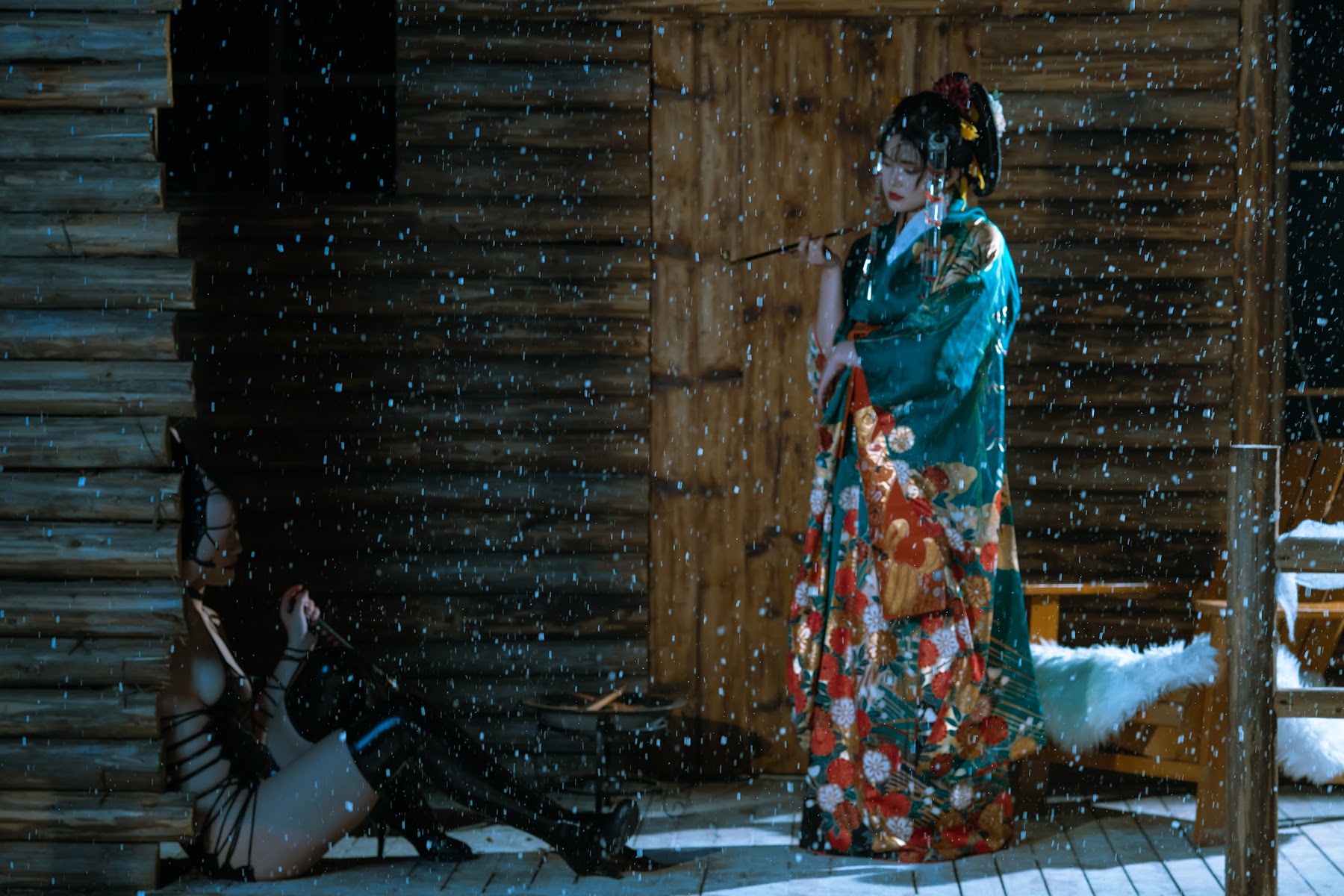 Coser@云溪溪 (Yunx1x1) Vol.066 Natsuko夏夏子星澜是澜澜叫澜妹呀 – 花魁忍者 - P2