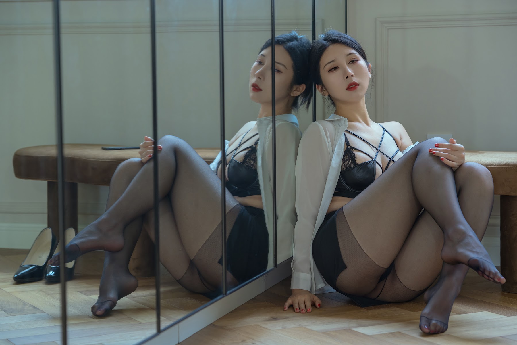 Coser@云溪溪 (Yunx1x1) Vol.074 透视衬衫 - P10