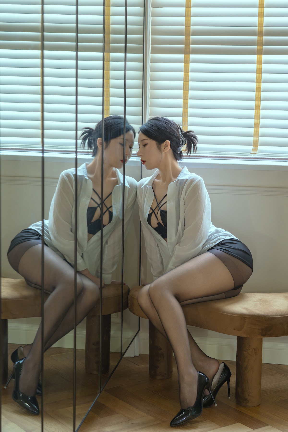Coser@云溪溪 (Yunx1x1) Vol.074 透视衬衫 - P13