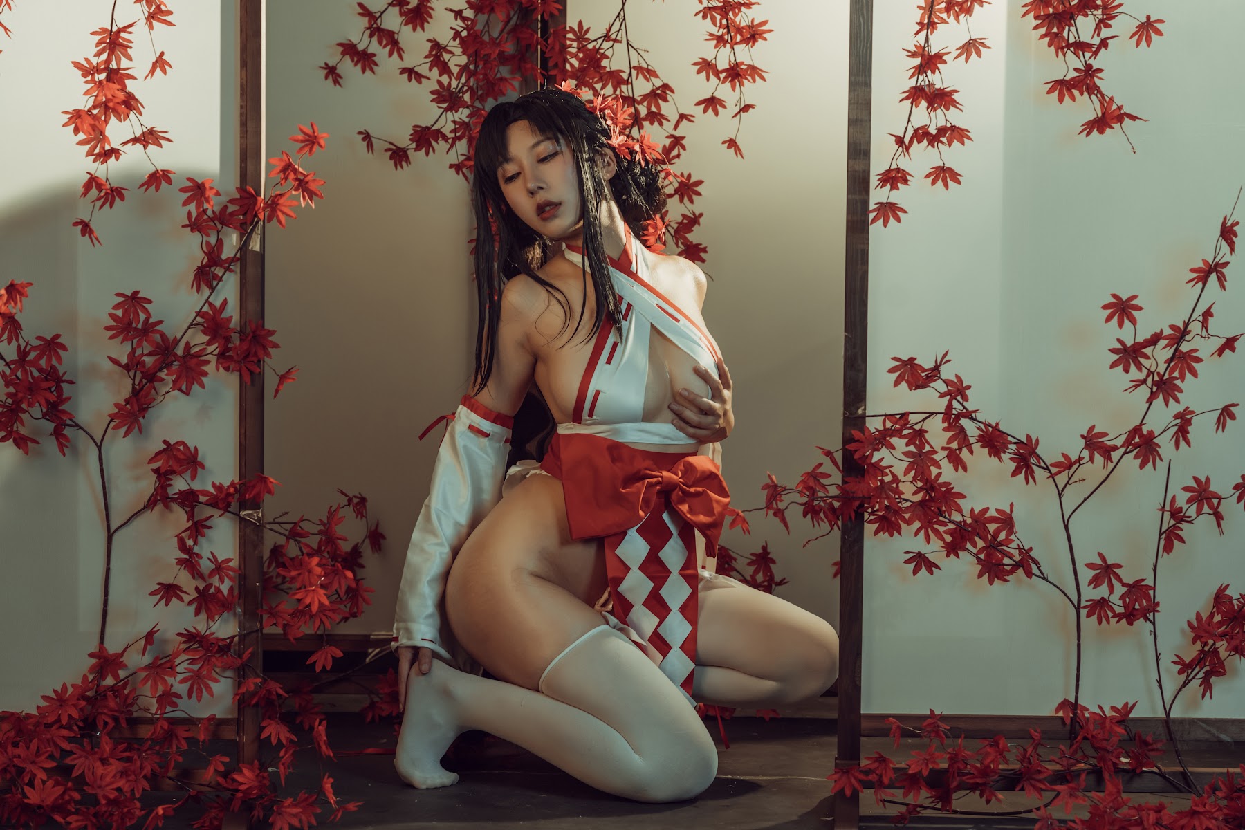 Coser@云溪溪 (Yunx1x1) Vol.004 奶桃巫女 - P16