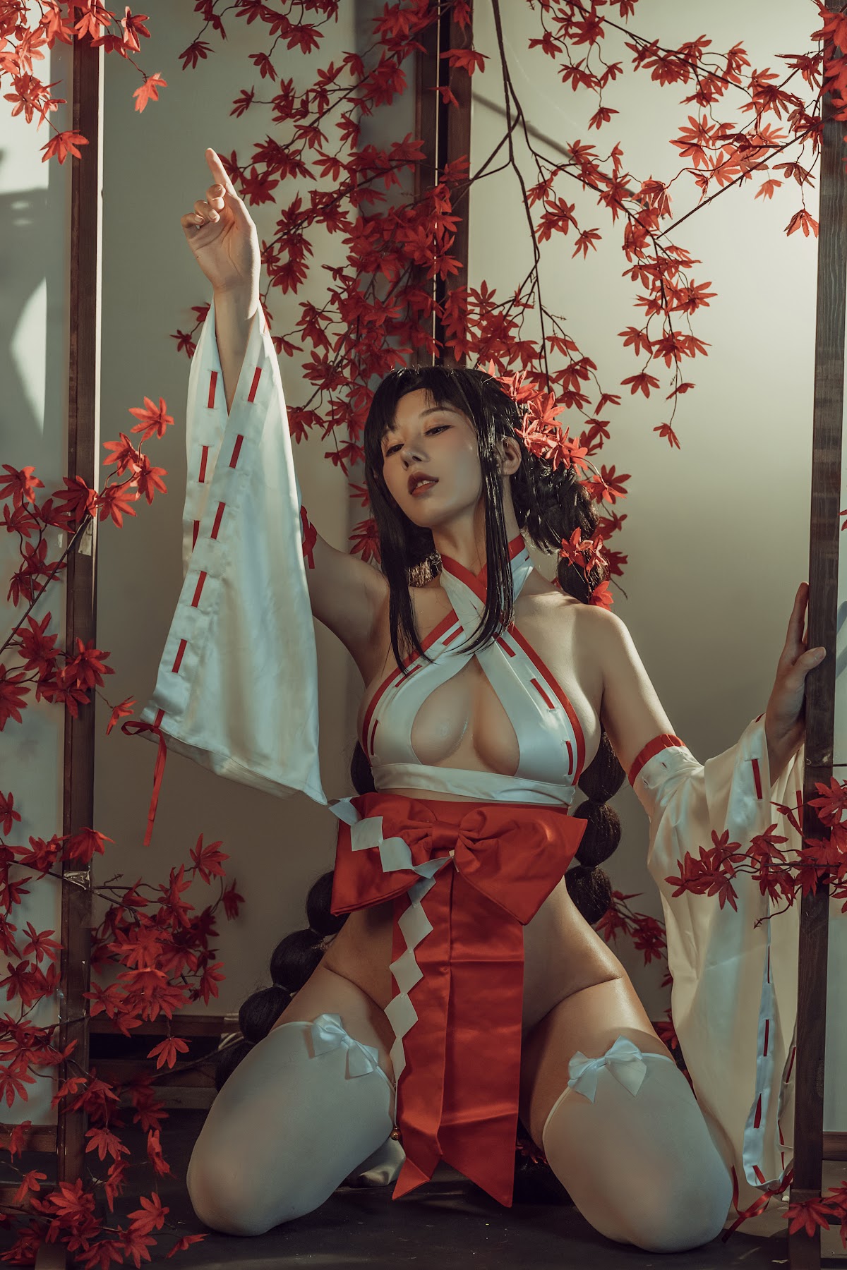 Coser@云溪溪 (Yunx1x1) Vol.004 奶桃巫女 - P5