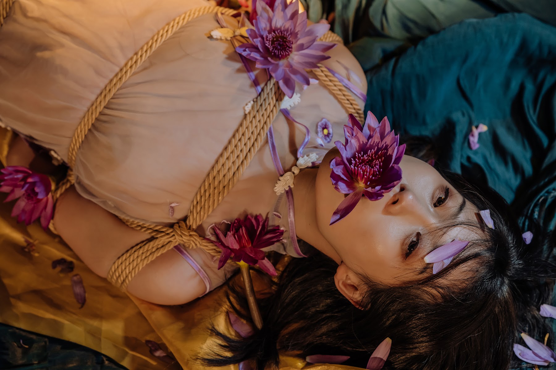 Coser@云溪溪 (Yunx1x1) Vol.007 花与绳 - P35
