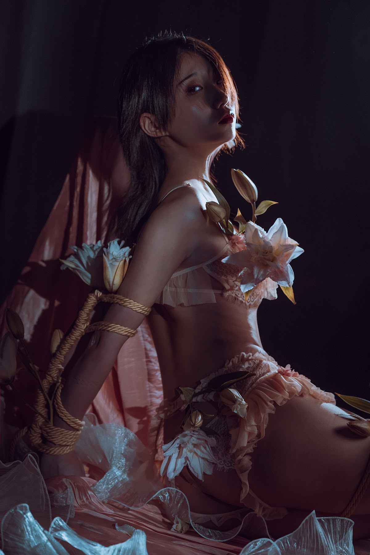 Coser@云溪溪 (Yunx1x1) Vol.007 花与绳 - P42