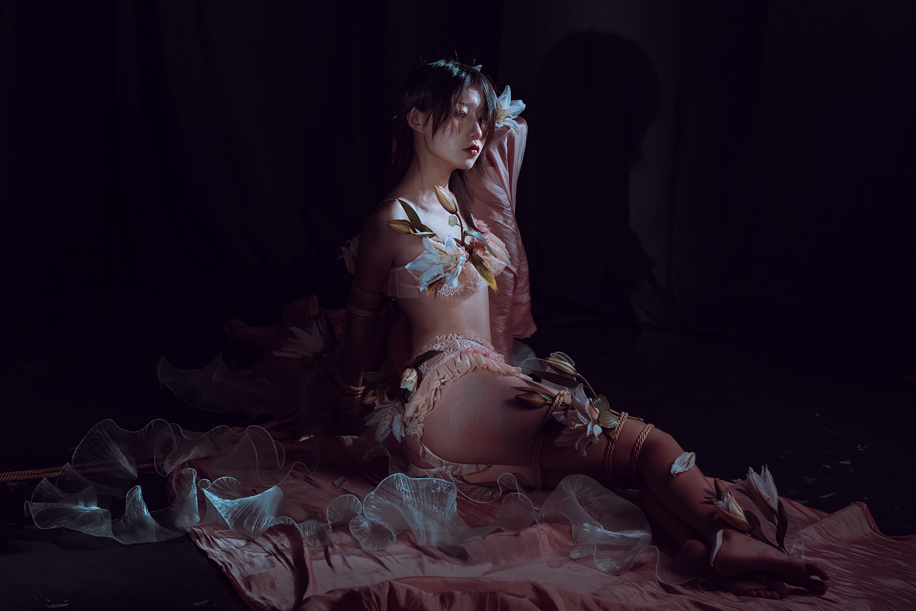 Coser@云溪溪 (Yunx1x1) Vol.007 花与绳 - P50