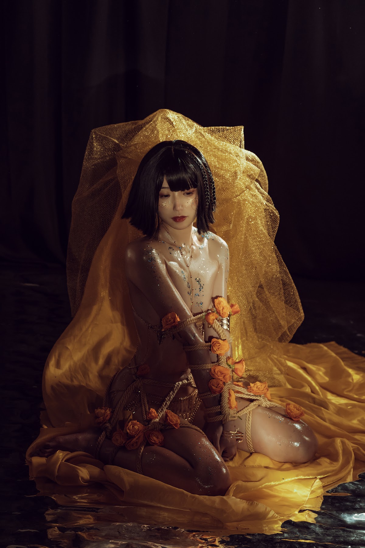 Coser@云溪溪 (Yunx1x1) Vol.007 花与绳 - P51
