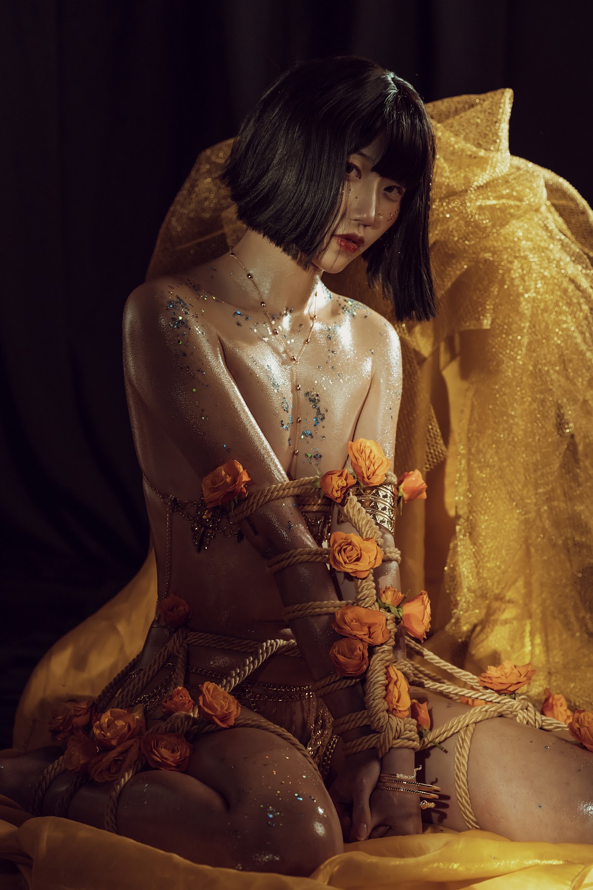 Coser@云溪溪 (Yunx1x1) Vol.007 花与绳 - P52