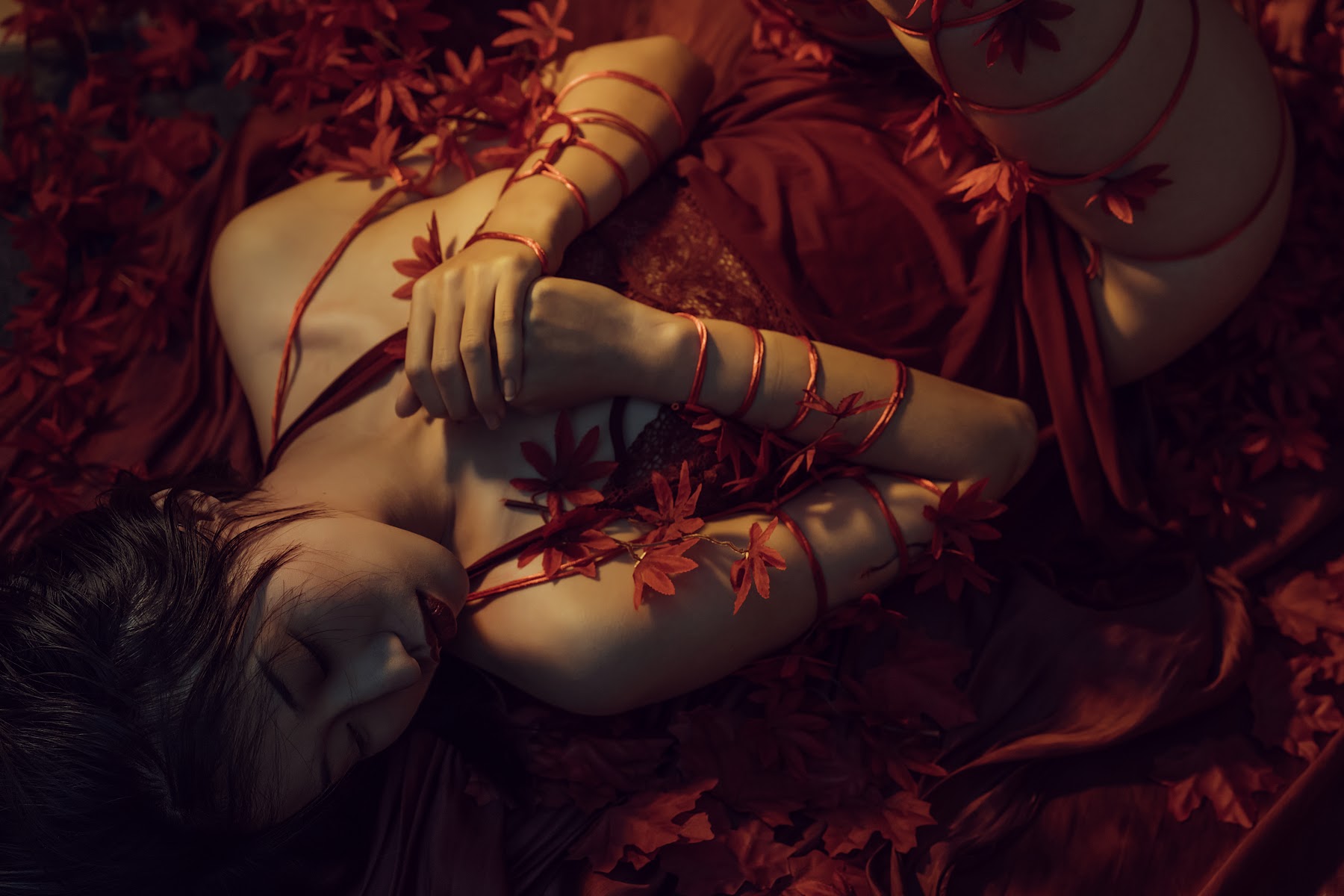 Coser@云溪溪 (Yunx1x1) Vol.007 花与绳 - P54