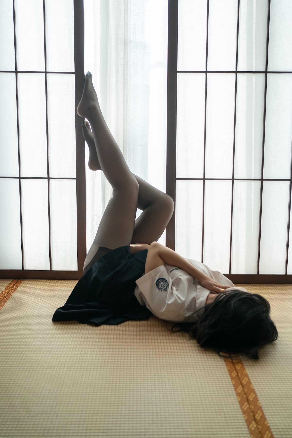 Coser@云溪溪 (Yunx1x1) Vol.009 奶桃 黑丝学妹 - P15