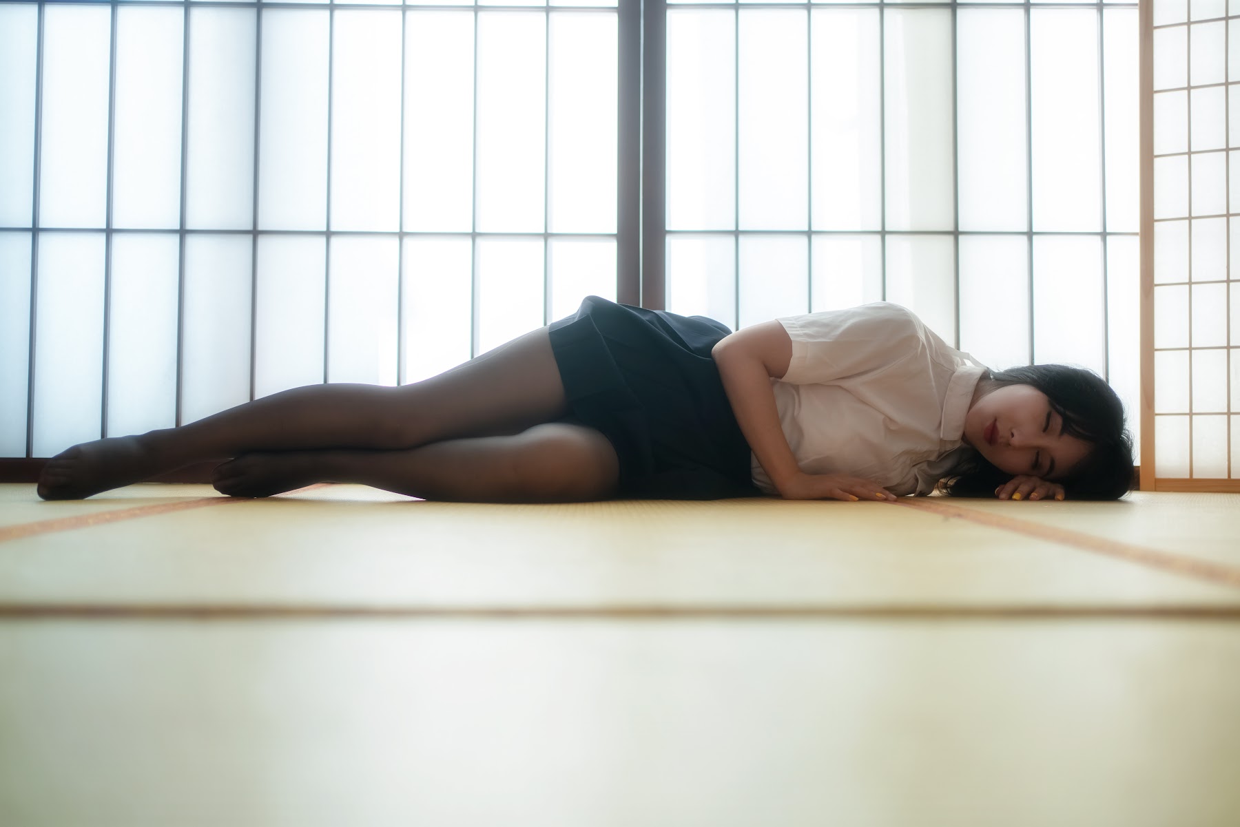 Coser@云溪溪 (Yunx1x1) Vol.009 奶桃 黑丝学妹 - P2