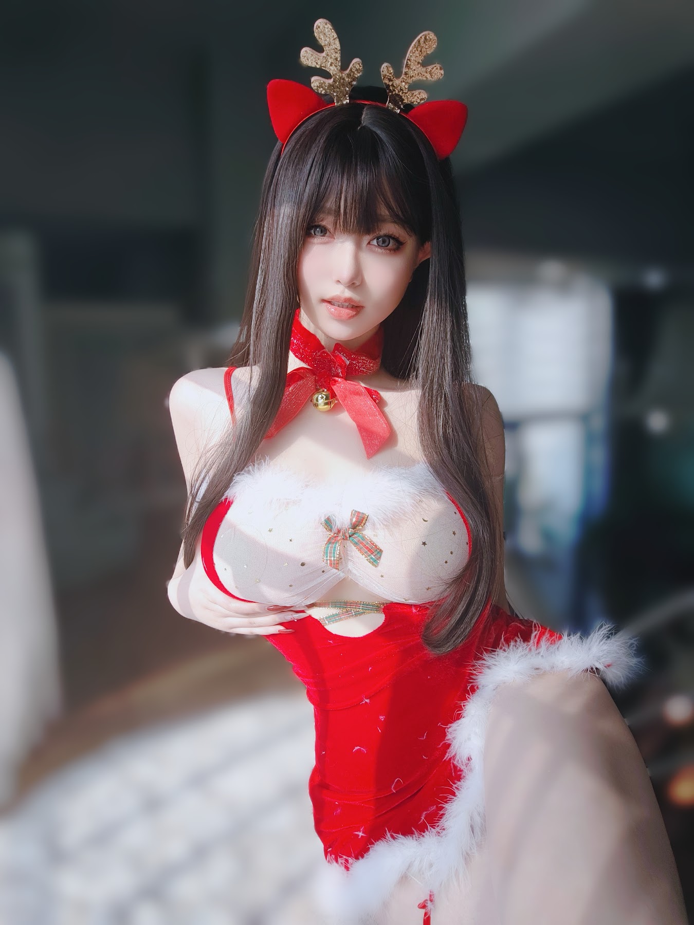 Coser@女主K – 圣诞麋鹿 - P99
