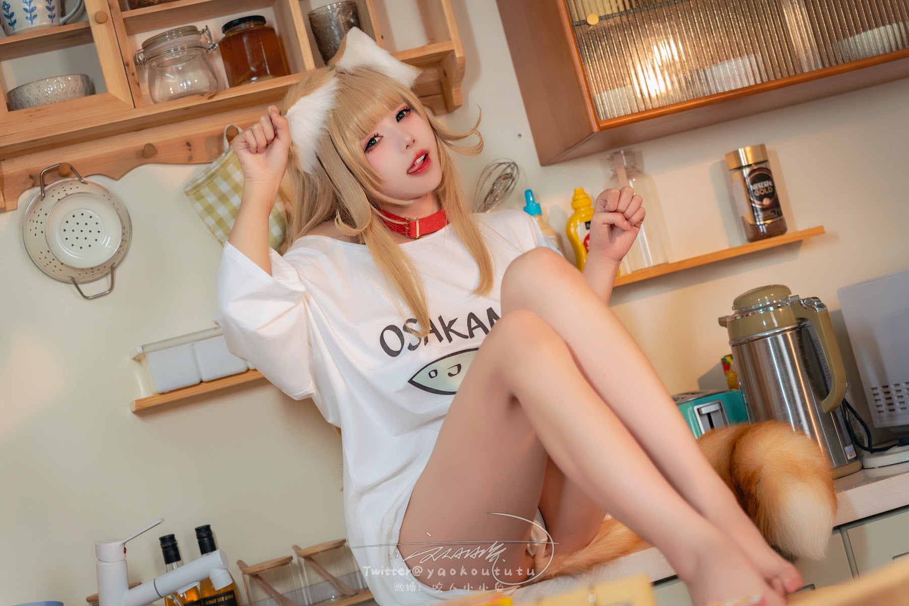 Coser@黏黏团子兔 – 捡到一只黄豆粉 UNI - P18