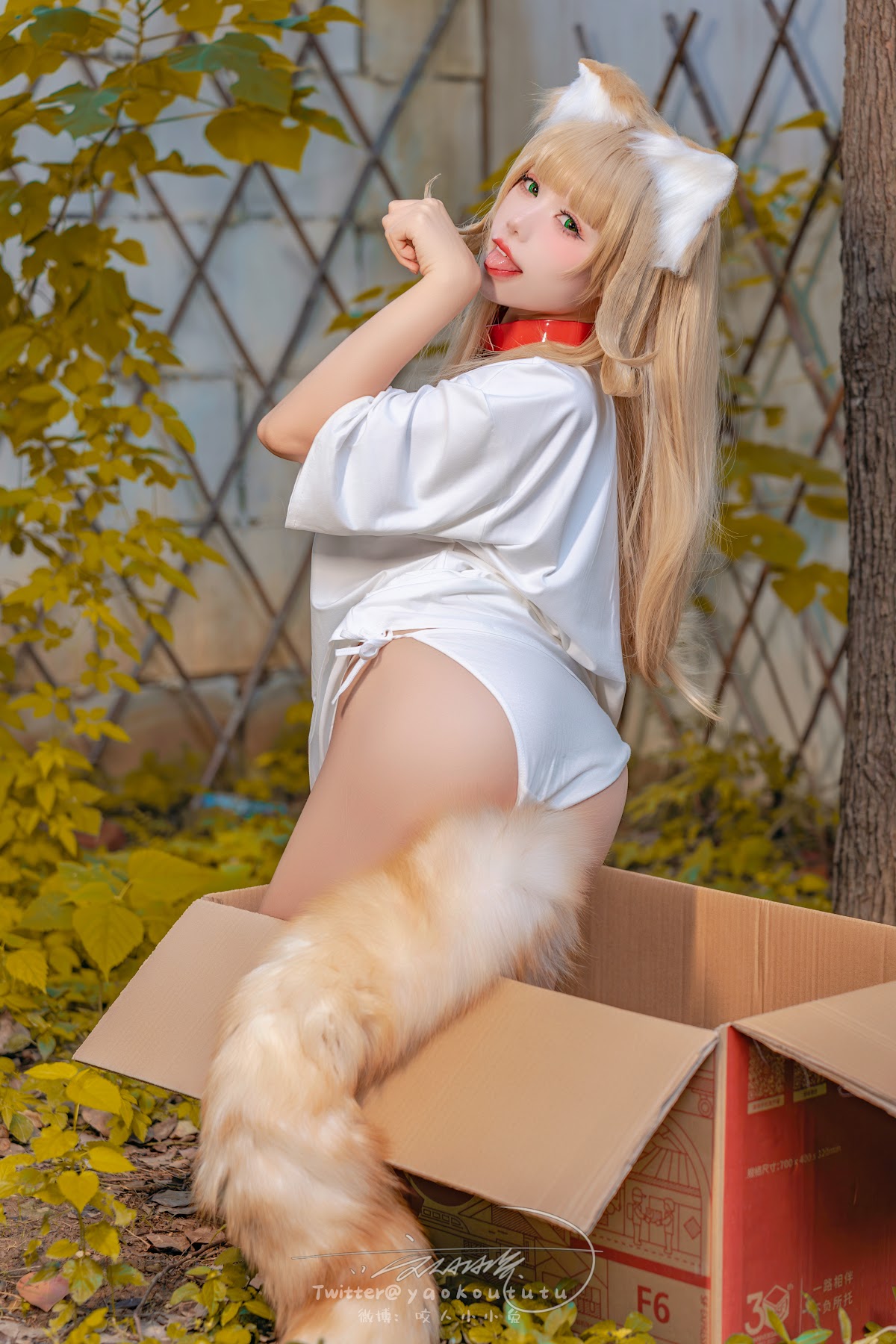Coser@黏黏团子兔 – 捡到一只黄豆粉 UNI - P1