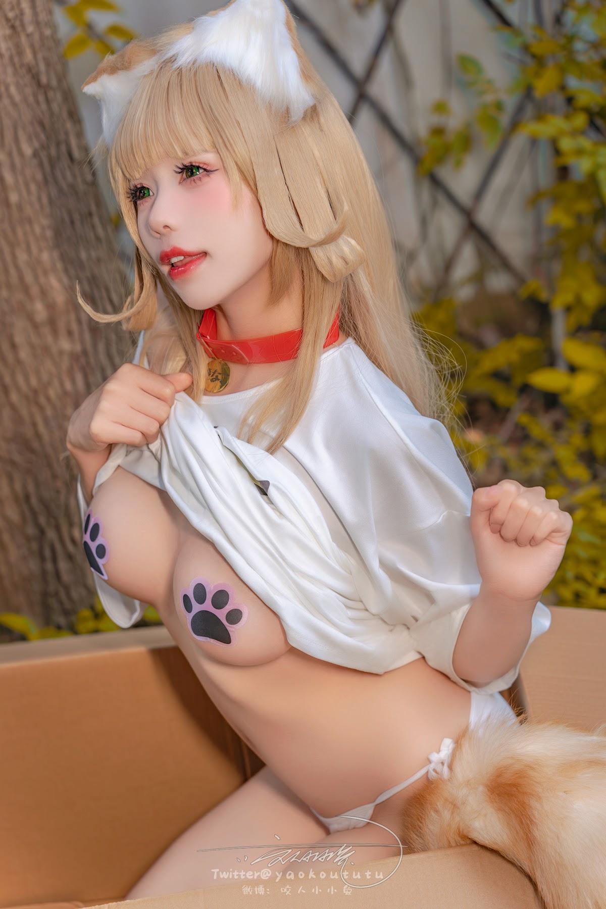 Coser@黏黏团子兔 – 捡到一只黄豆粉 UNI - P2