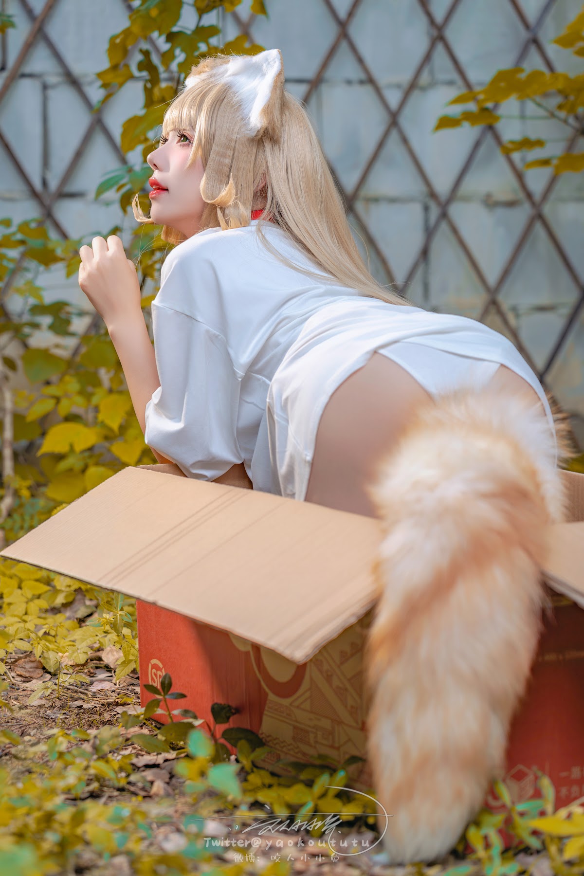 Coser@黏黏团子兔 – 捡到一只黄豆粉 UNI - P75