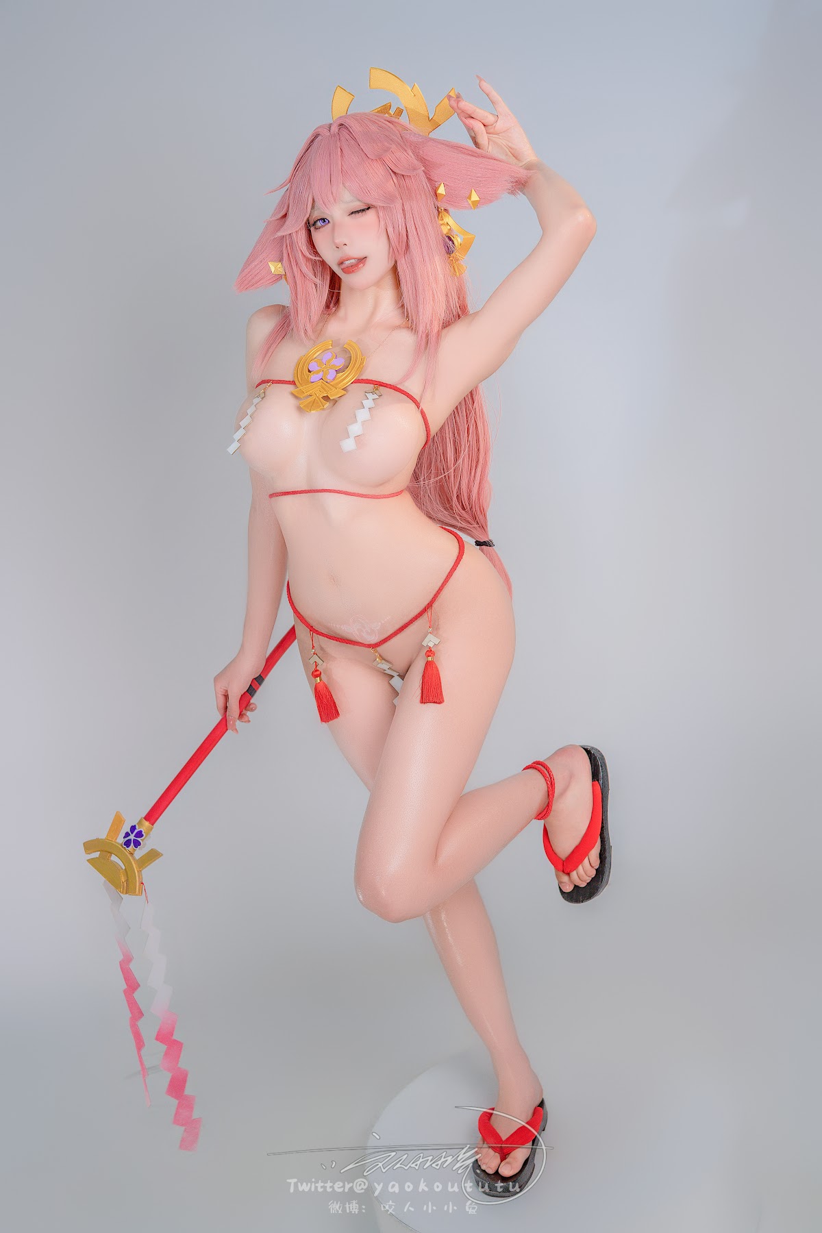 Coser@黏黏团子兔 – 春江水暖 神子贺岁 - P45