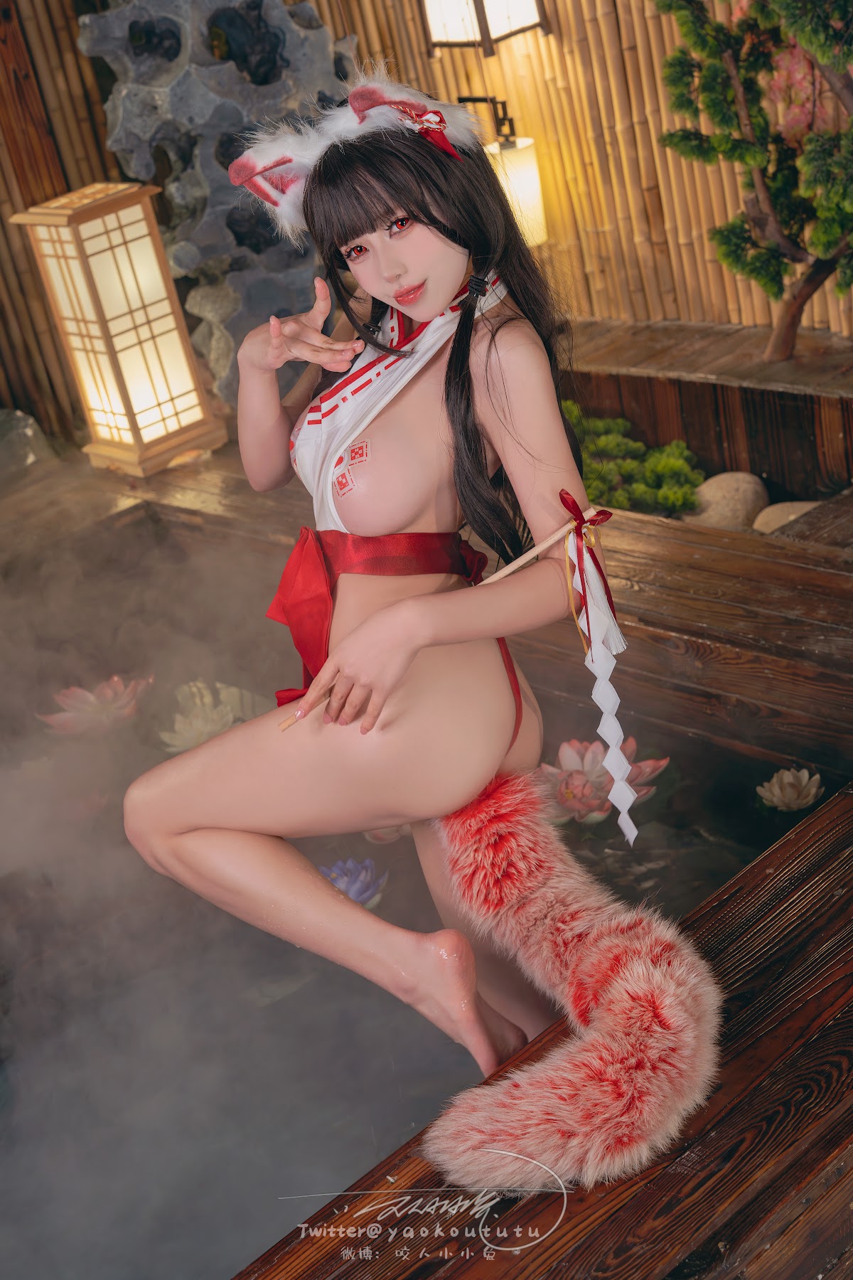 Coser@黏黏团子兔 – 狐之灵梦 Roly Poly - P42