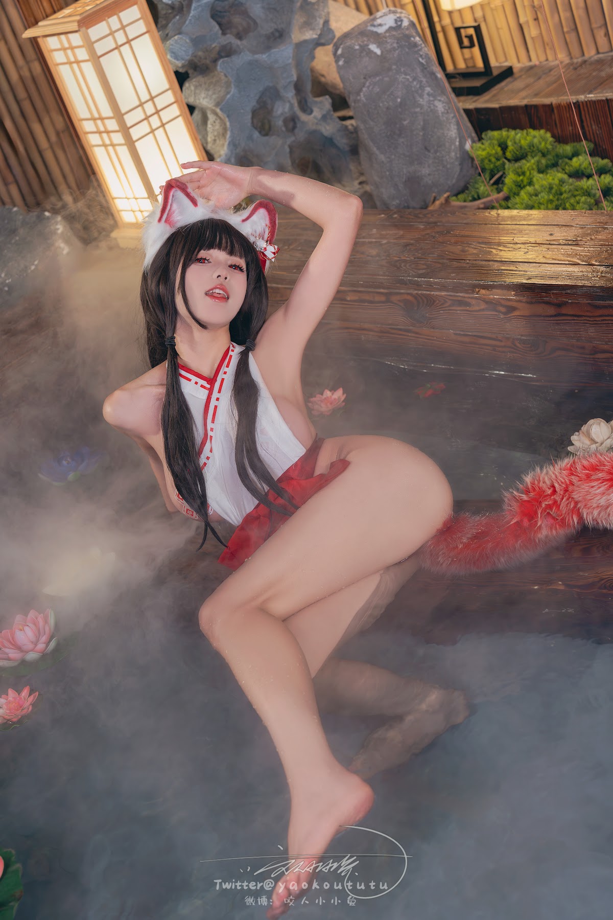 Coser@黏黏团子兔 – 狐之灵梦 Roly Poly - P50