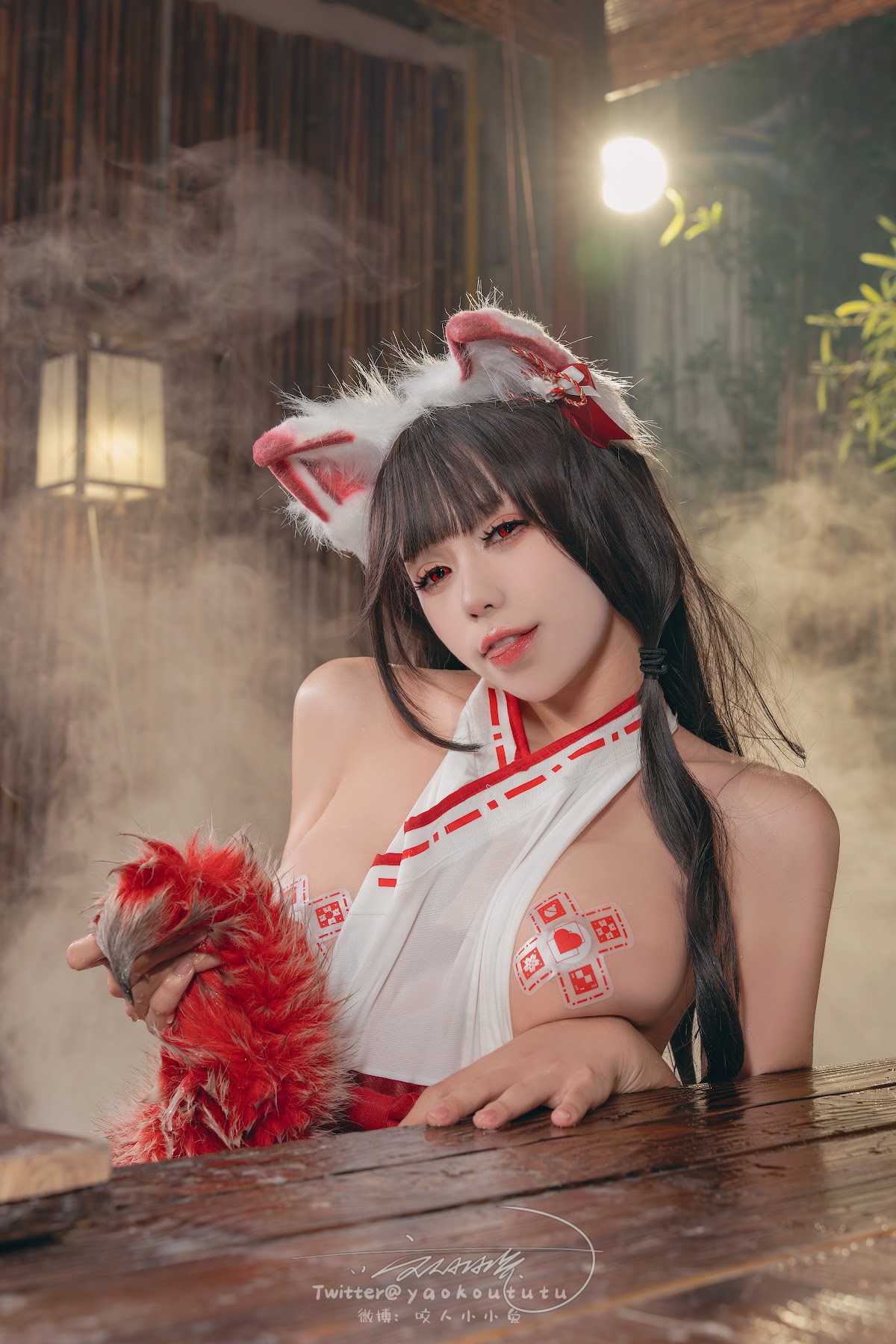 Coser@黏黏团子兔 – 狐之灵梦 Roly Poly - P57