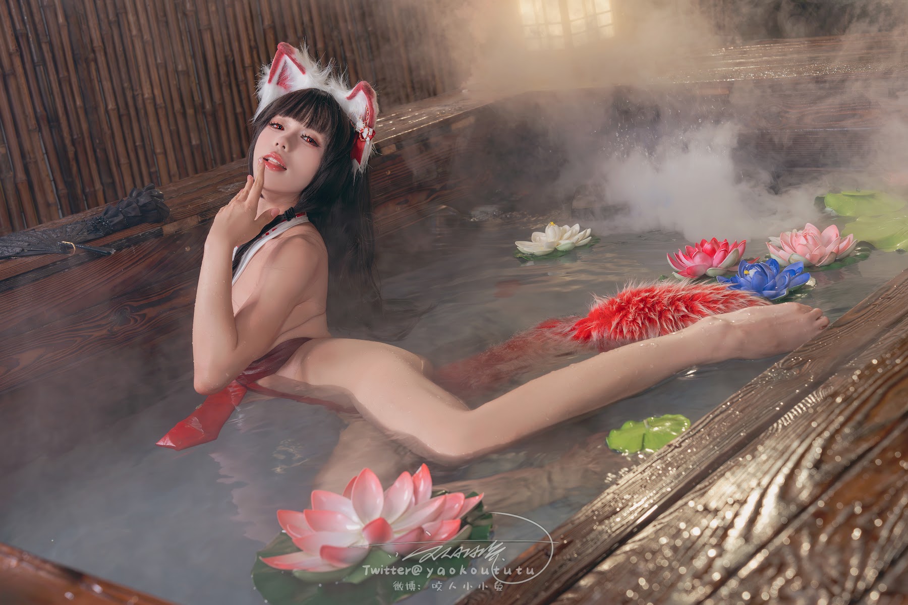 Coser@黏黏团子兔 – 狐之灵梦 Roly Poly - P58