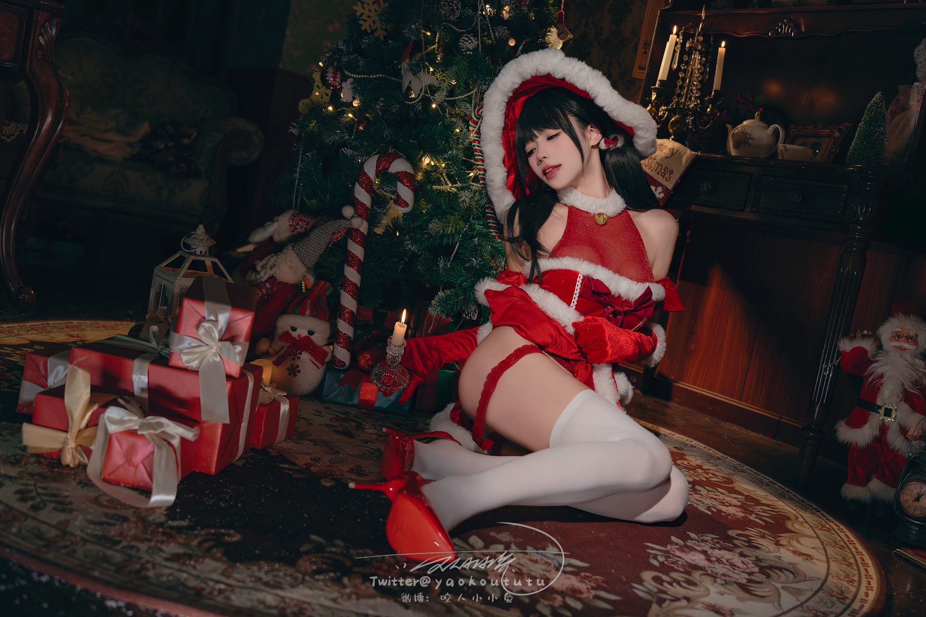 Coser@黏黏团子兔 – 魔女圣诞夜 - P30