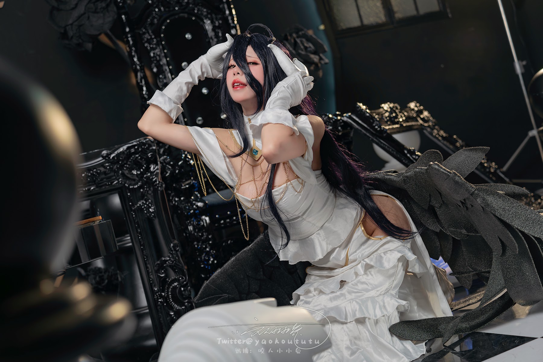Coser@黏黏团子兔 – 魅魔之耻 雅儿贝德&Tell me - P29