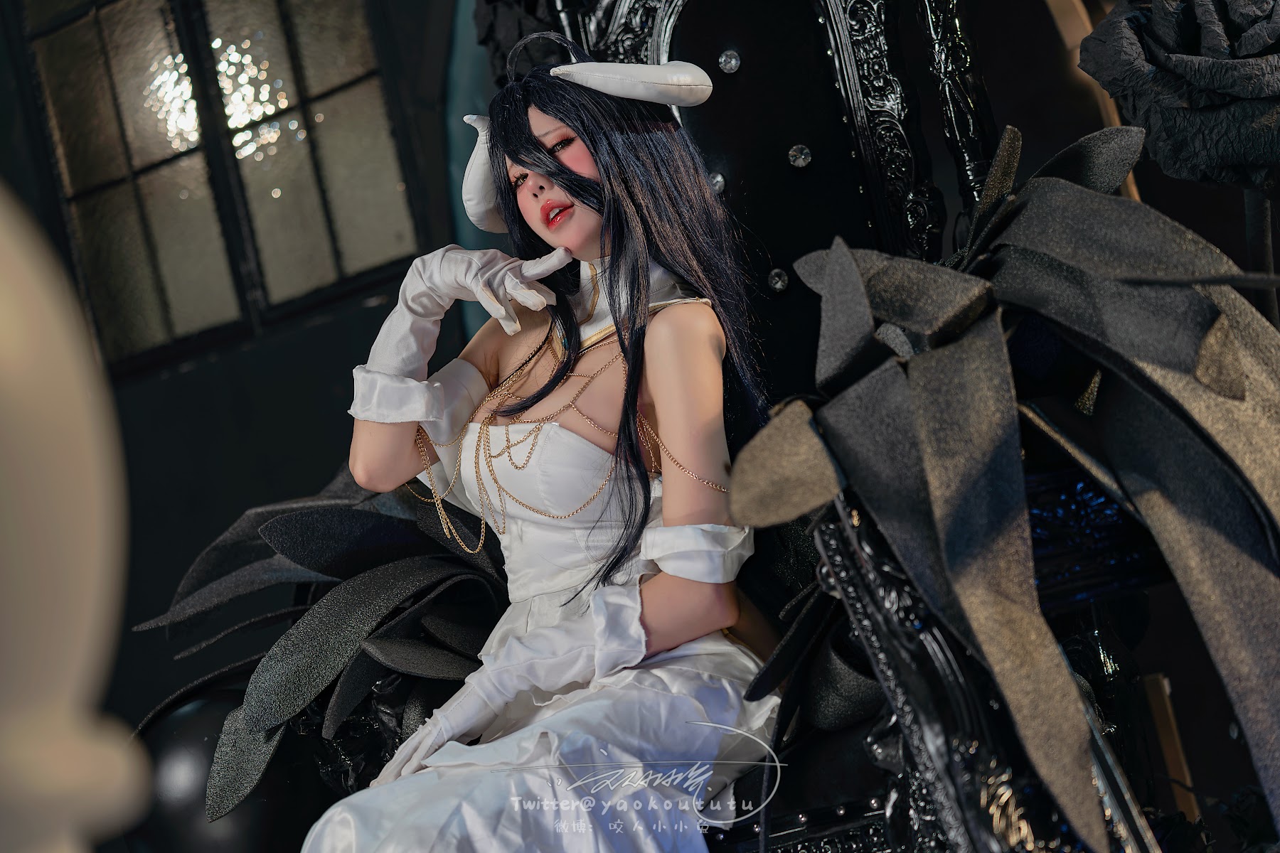 Coser@黏黏团子兔 – 魅魔之耻 雅儿贝德&Tell me - P43