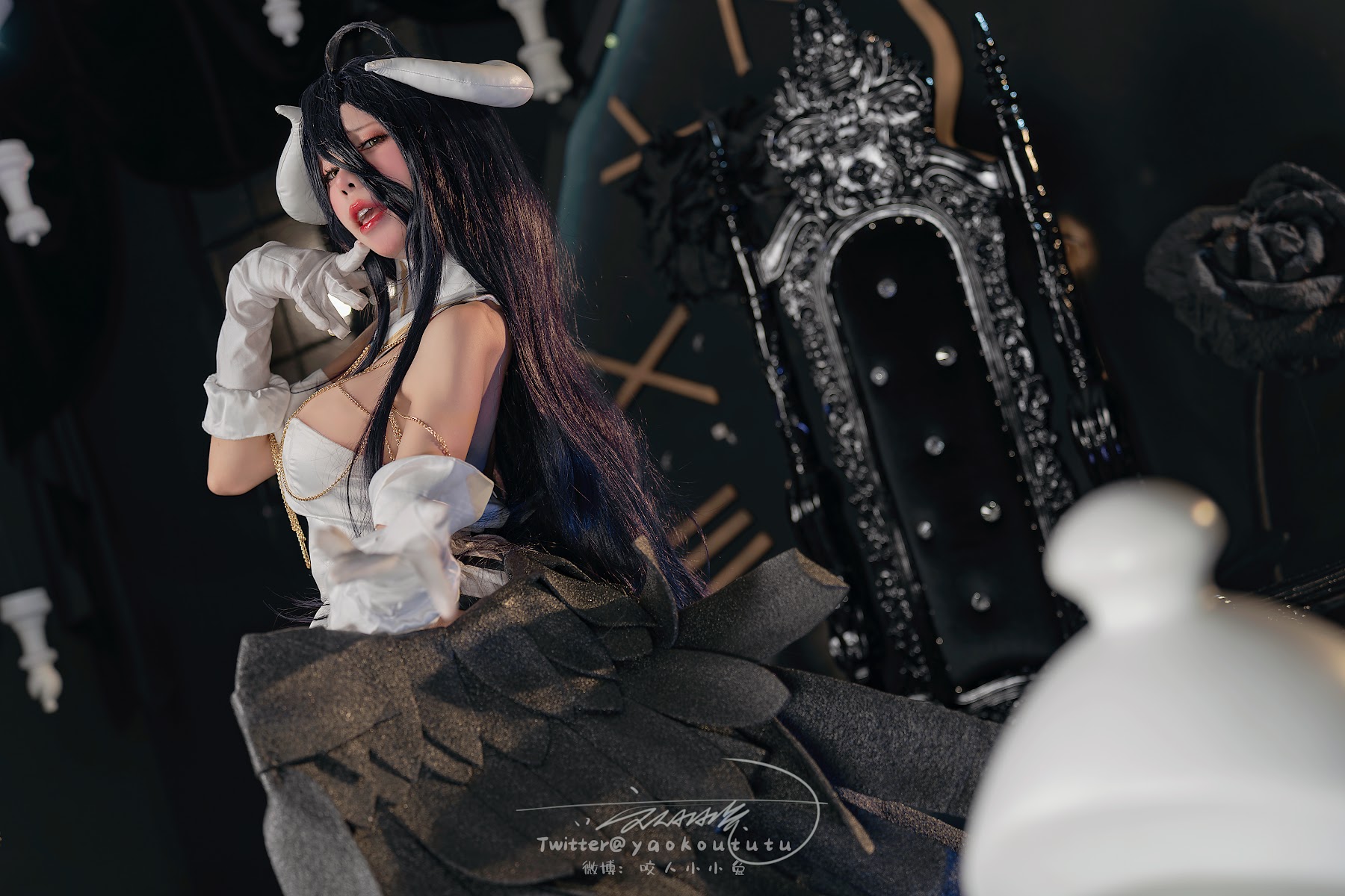Coser@黏黏团子兔 – 魅魔之耻 雅儿贝德&Tell me - P48