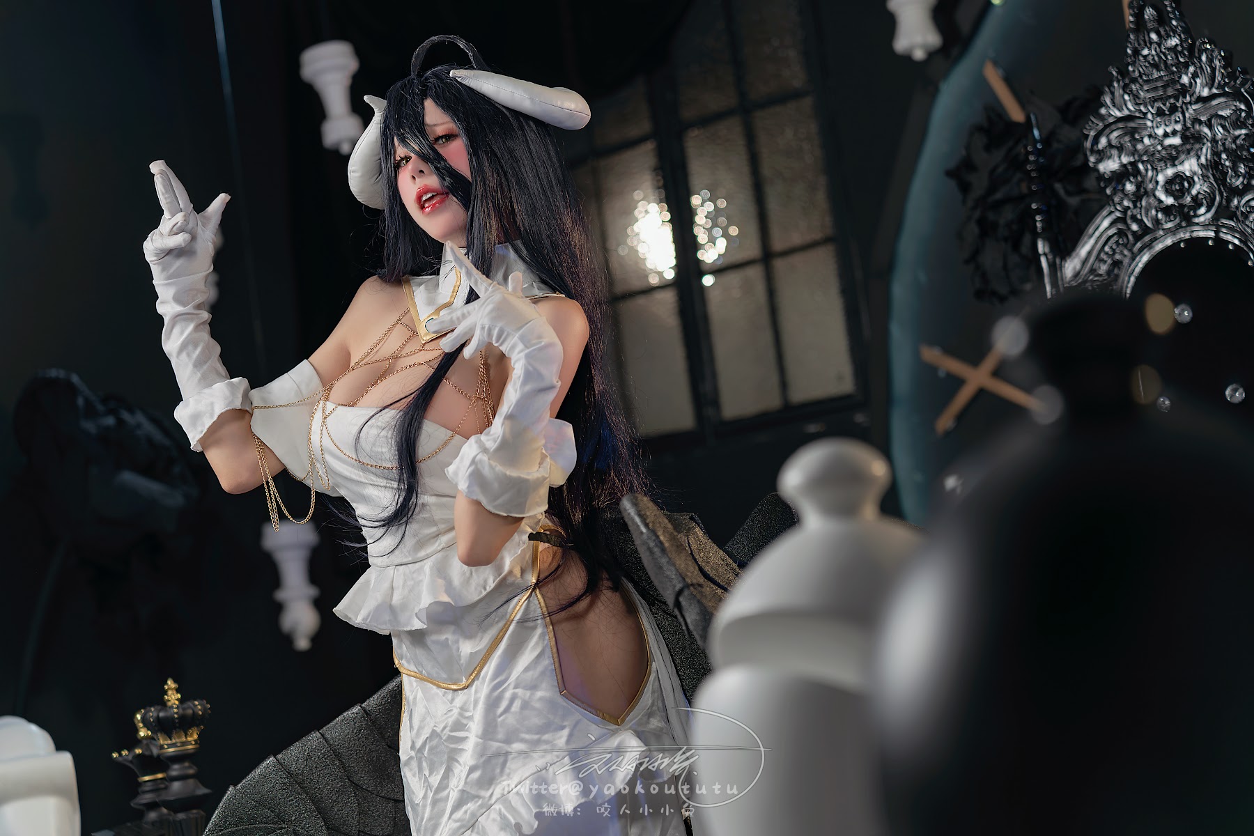 Coser@黏黏团子兔 – 魅魔之耻 雅儿贝德&Tell me - P50