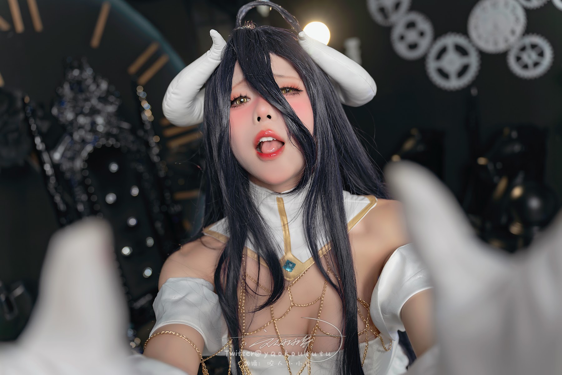Coser@黏黏团子兔 – 魅魔之耻 雅儿贝德&Tell me - P65