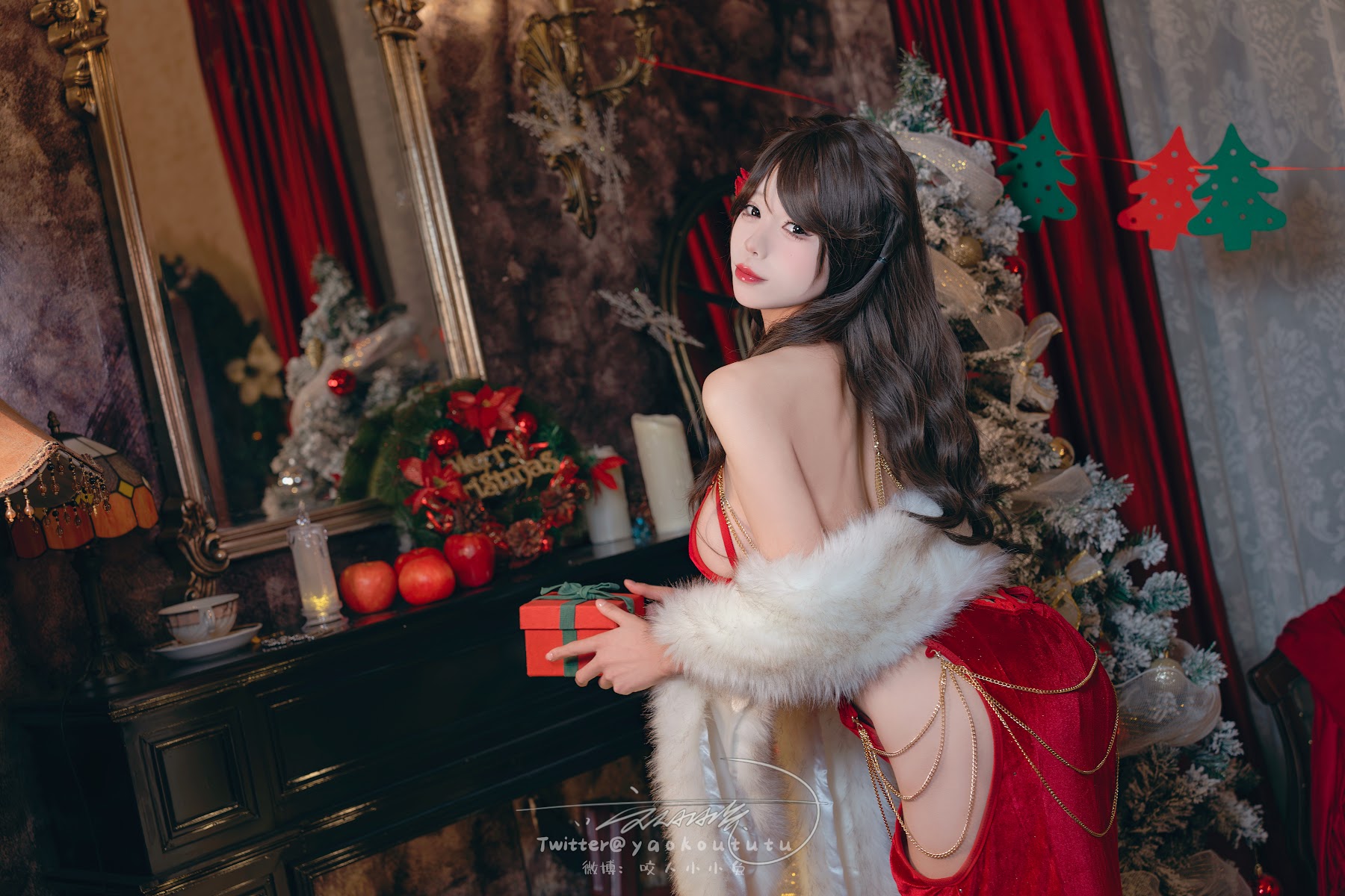 Coser@黏黏团子兔 – 圣诞生日限定『兔兔的生日晚宴』『危险派对』 - P35