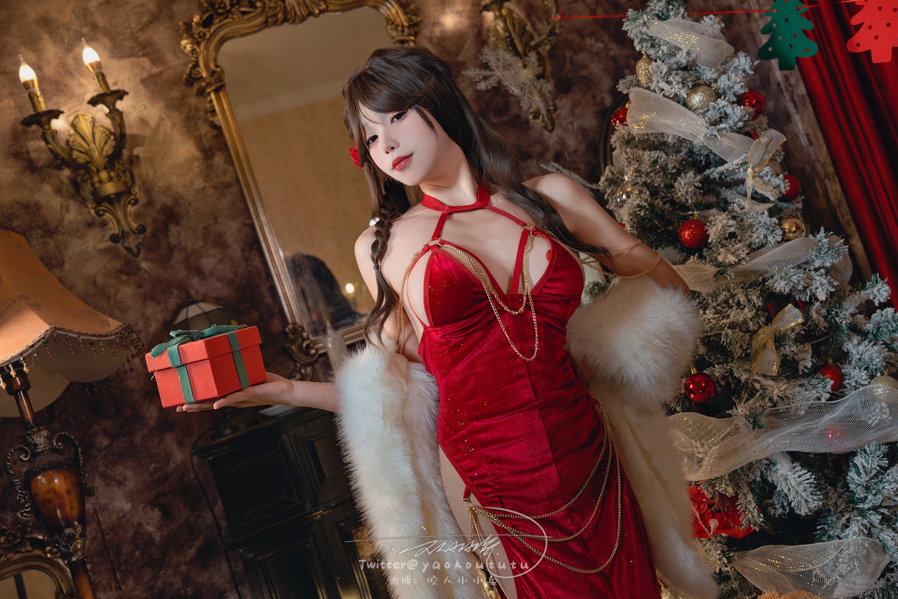 Coser@黏黏团子兔 – 圣诞生日限定『兔兔的生日晚宴』『危险派对』 - P36