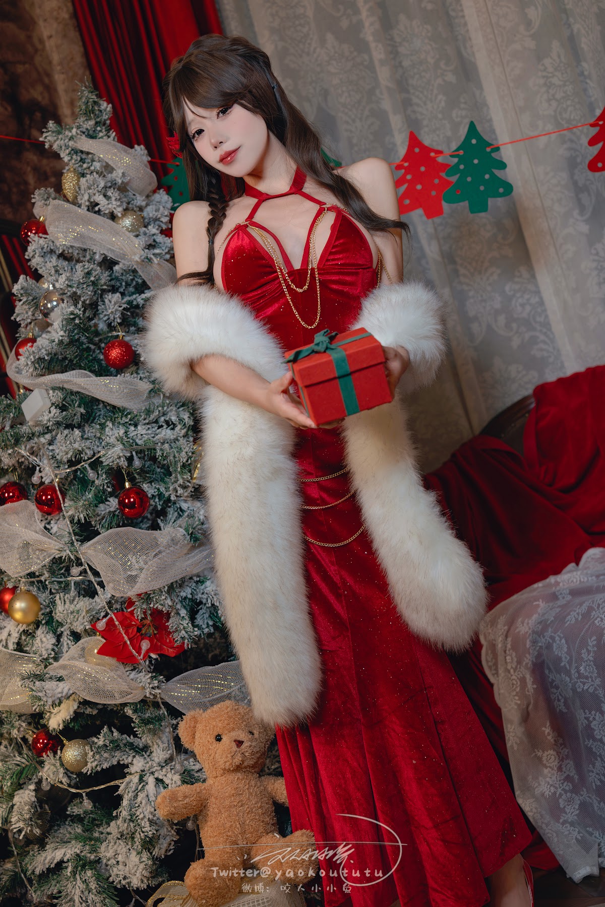 Coser@黏黏团子兔 – 圣诞生日限定『兔兔的生日晚宴』『危险派对』 - P46