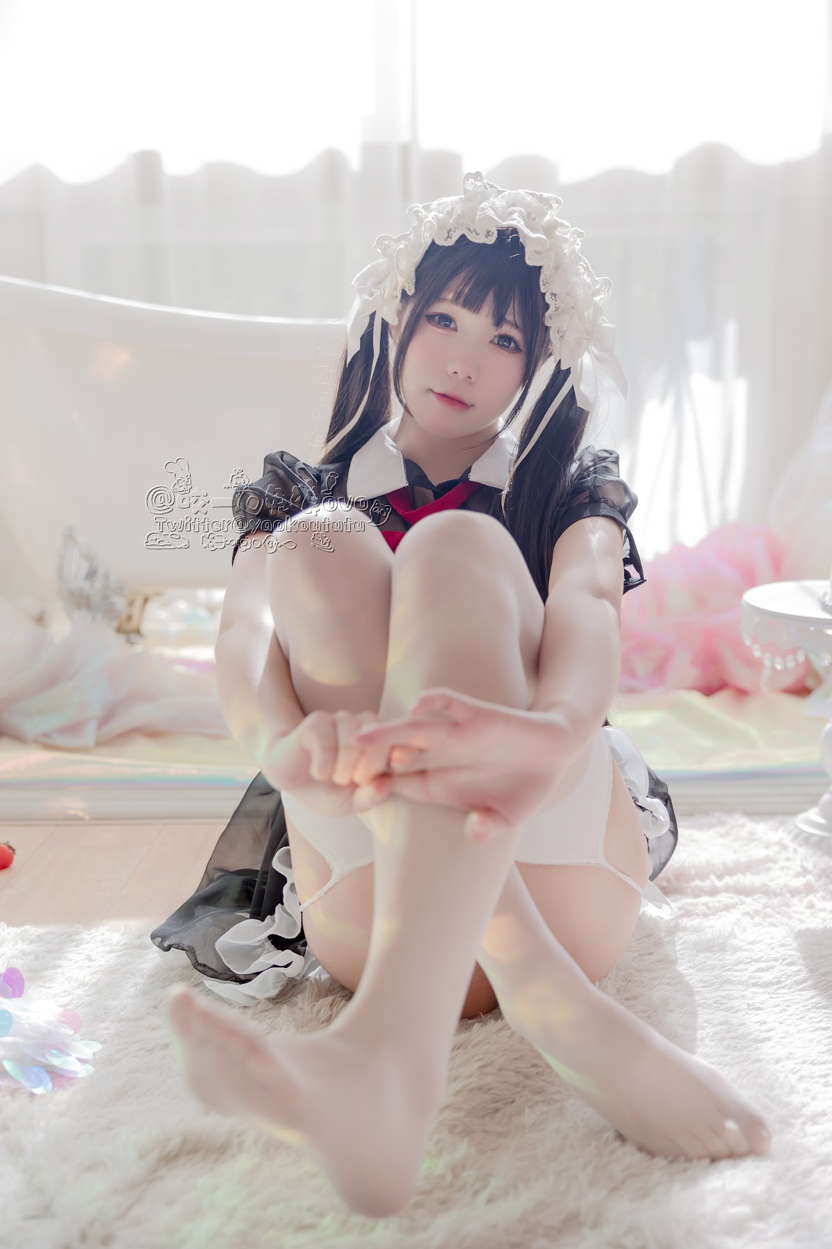 Coser@黏黏团子兔 – 黑白女仆 - P26