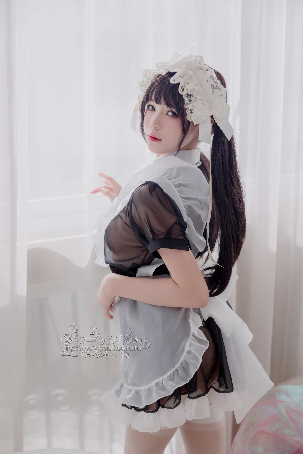 Coser@黏黏团子兔 – 黑白女仆 - P2