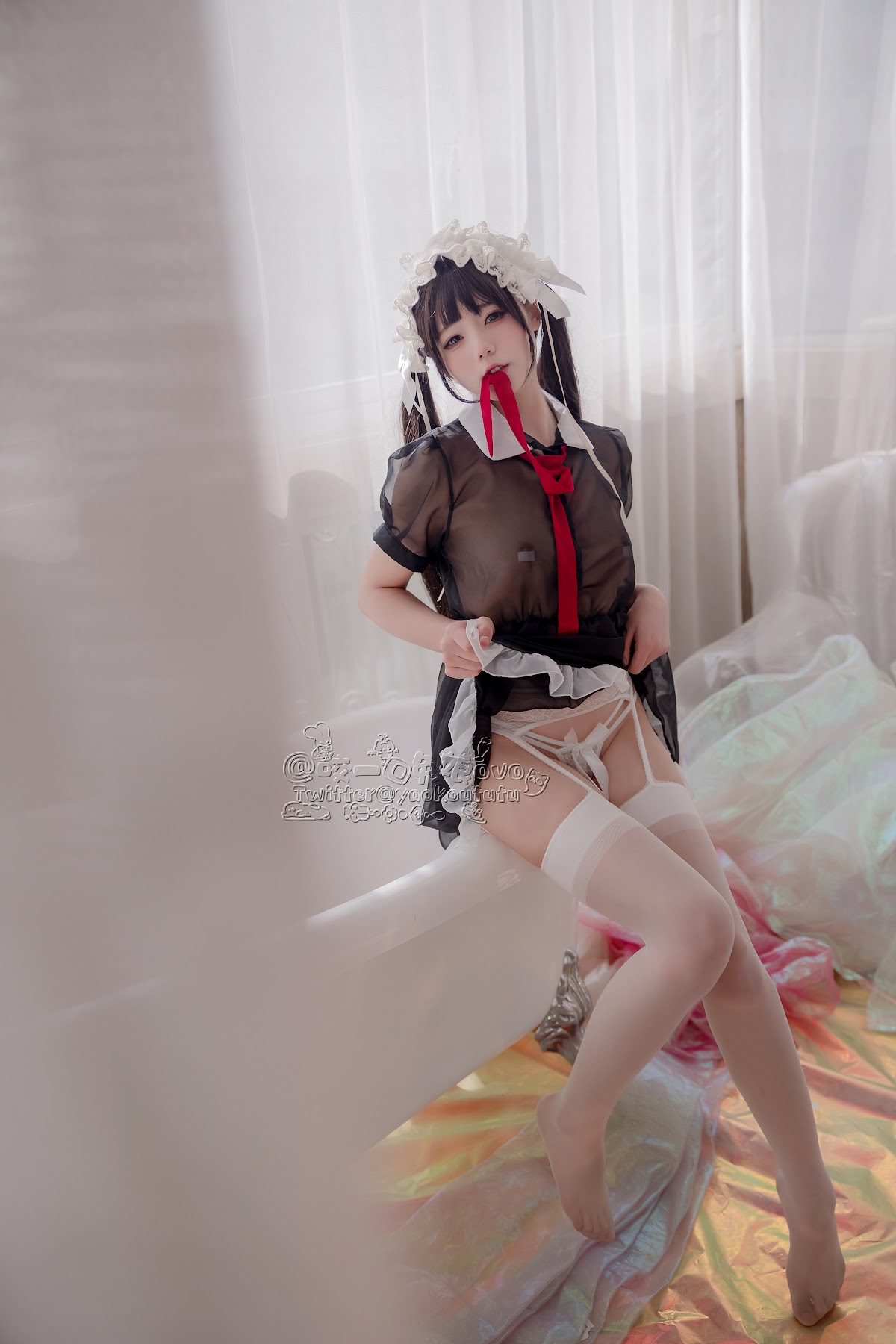 Coser@黏黏团子兔 – 黑白女仆 - P31