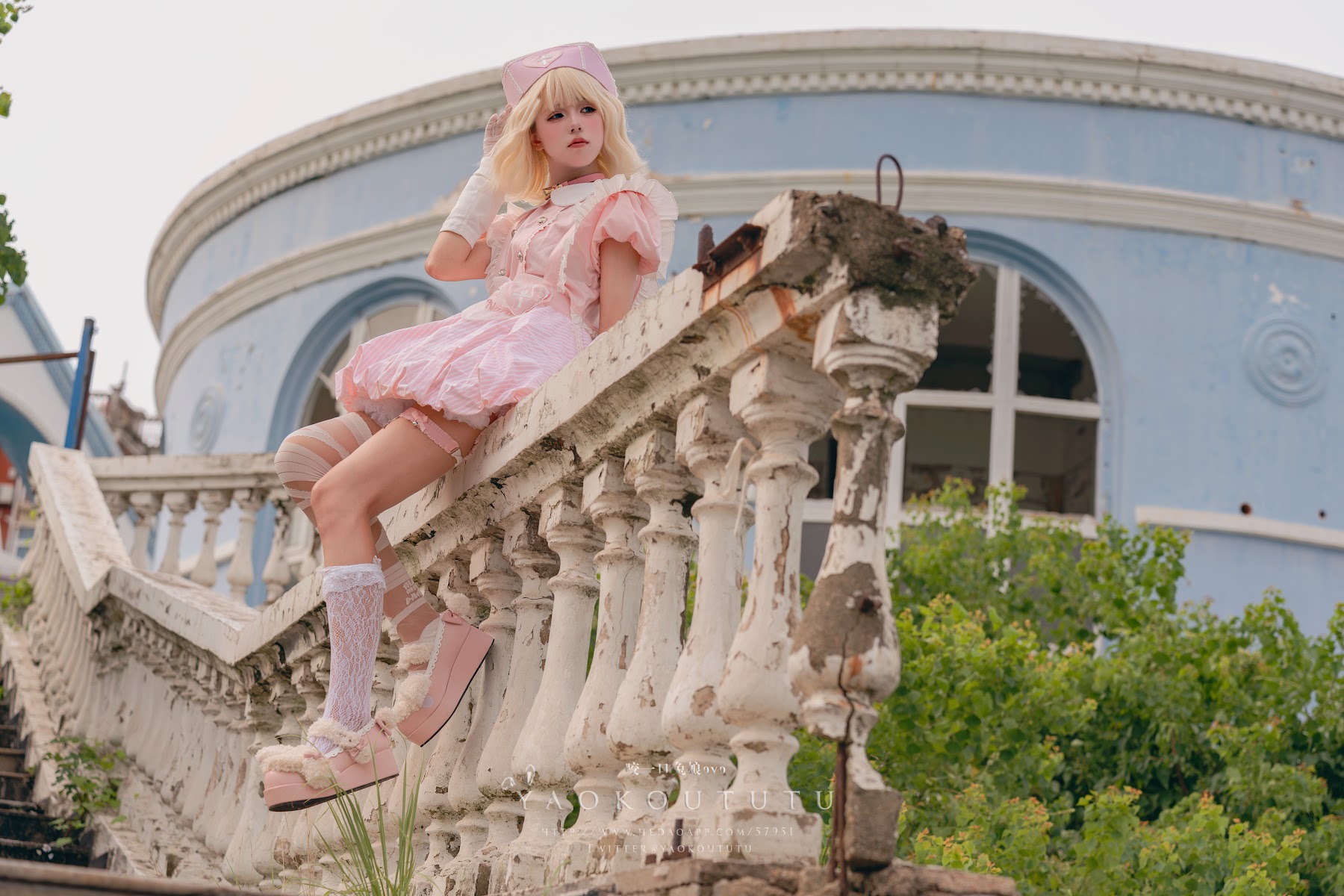 Coser@黏黏团子兔 – 遗失病栋&小花仙 - P34