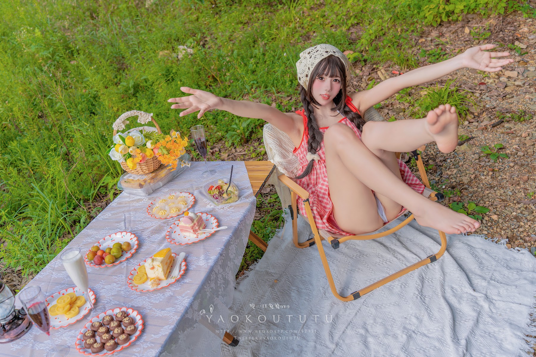 Coser@黏黏团子兔 – 绿野茶会 Lovesick Girls - P15