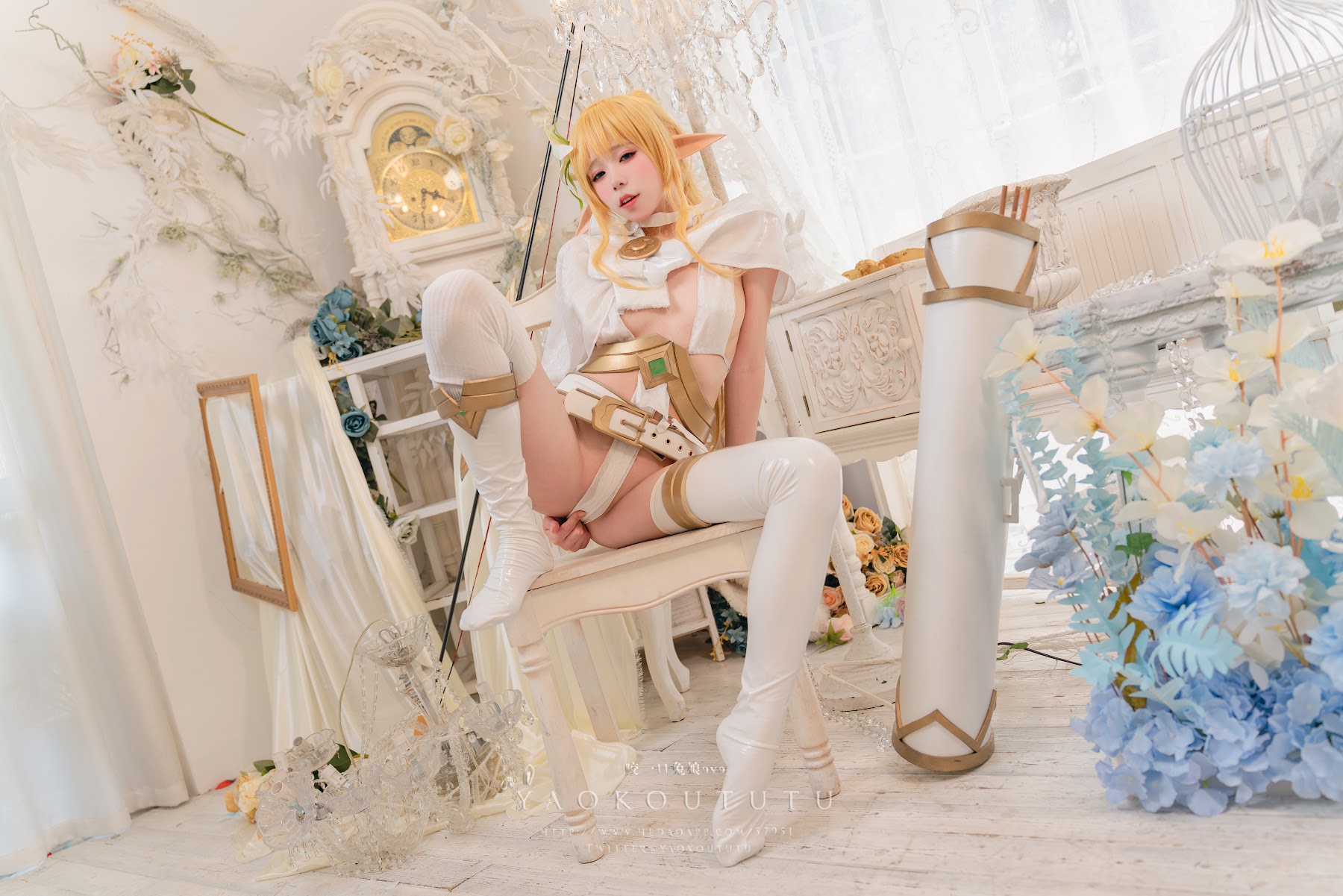Coser@黏黏团子兔 – 精灵 弓箭手广寒宫 - P17