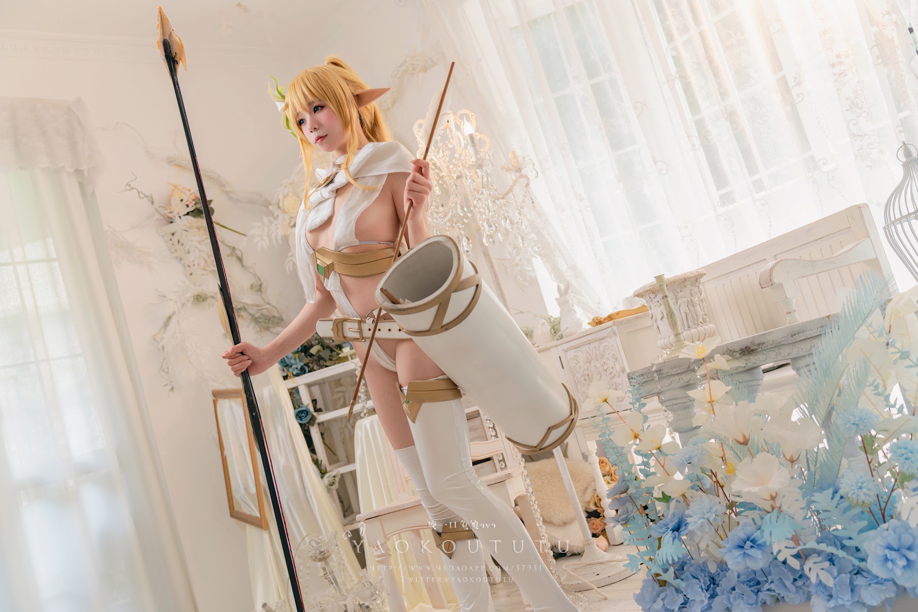 Coser@黏黏团子兔 – 精灵 弓箭手广寒宫 - P1