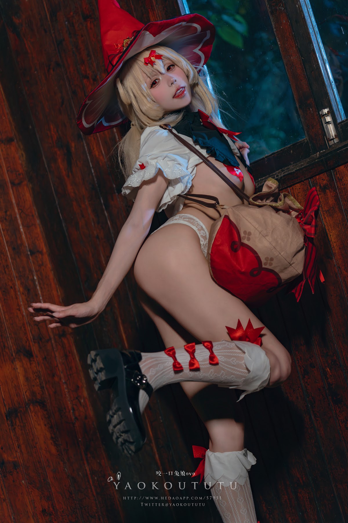 Coser@黏黏团子兔 – 琪花星烛·可莉 可莉炸鱼舞 - P46
