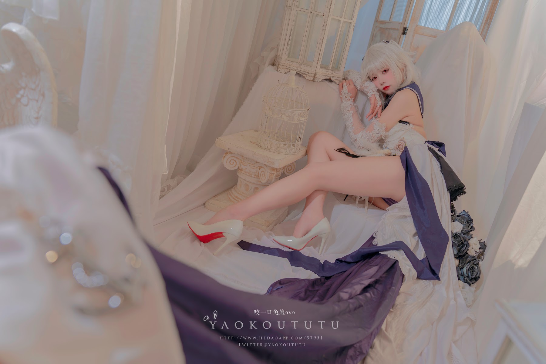 Coser@黏黏团子兔 – 梳妆的大小姐 – 可畏 - P38
