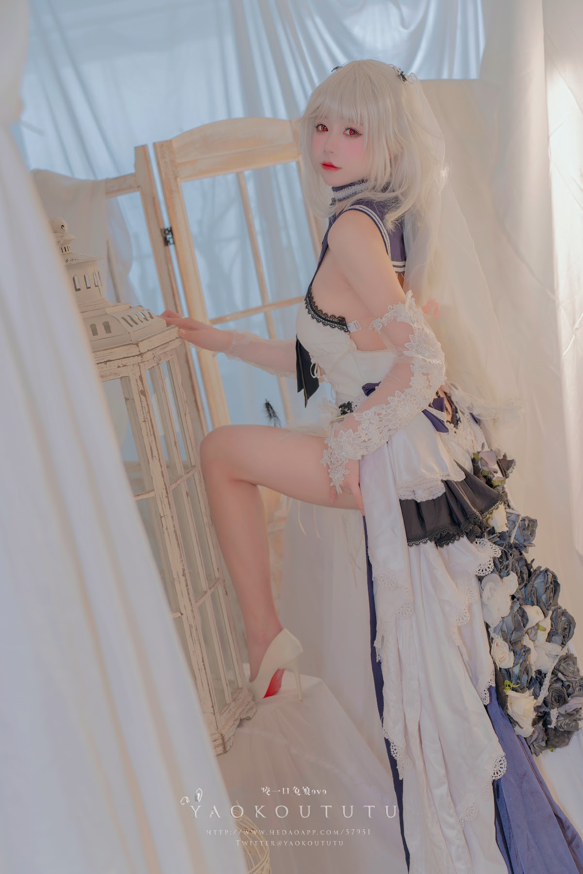 Coser@黏黏团子兔 – 梳妆的大小姐 – 可畏 - P44