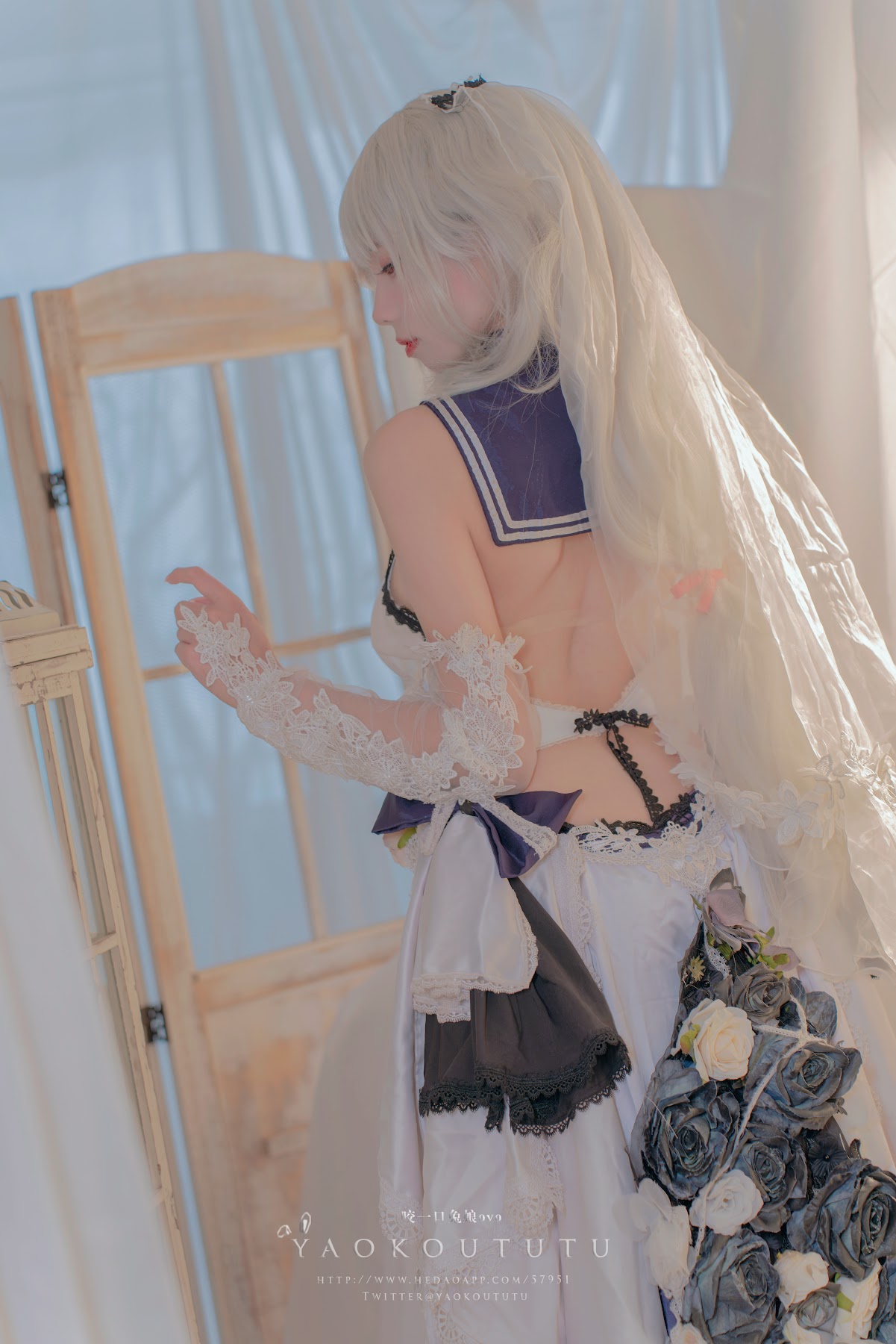 Coser@黏黏团子兔 – 梳妆的大小姐 – 可畏 - P46