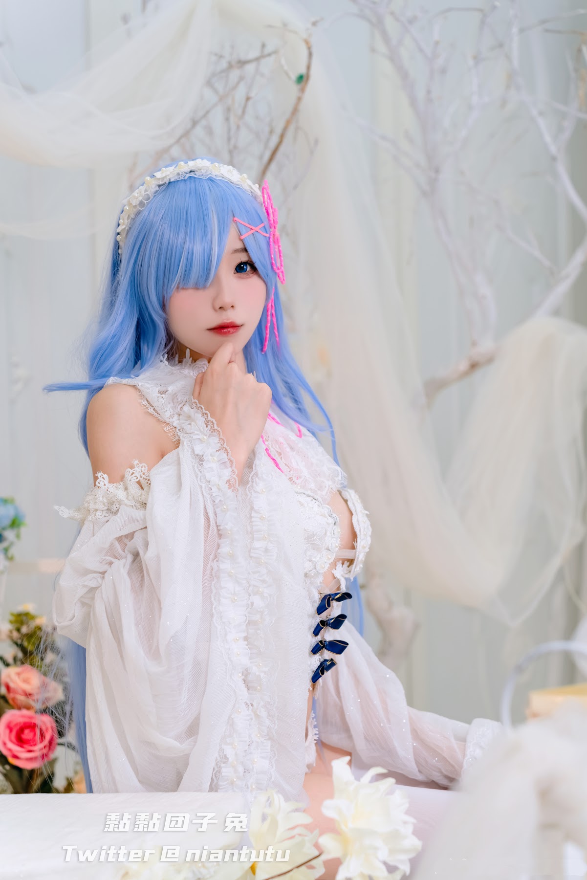 Coser@黏黏团子兔 – 长发蕾姆 - P12