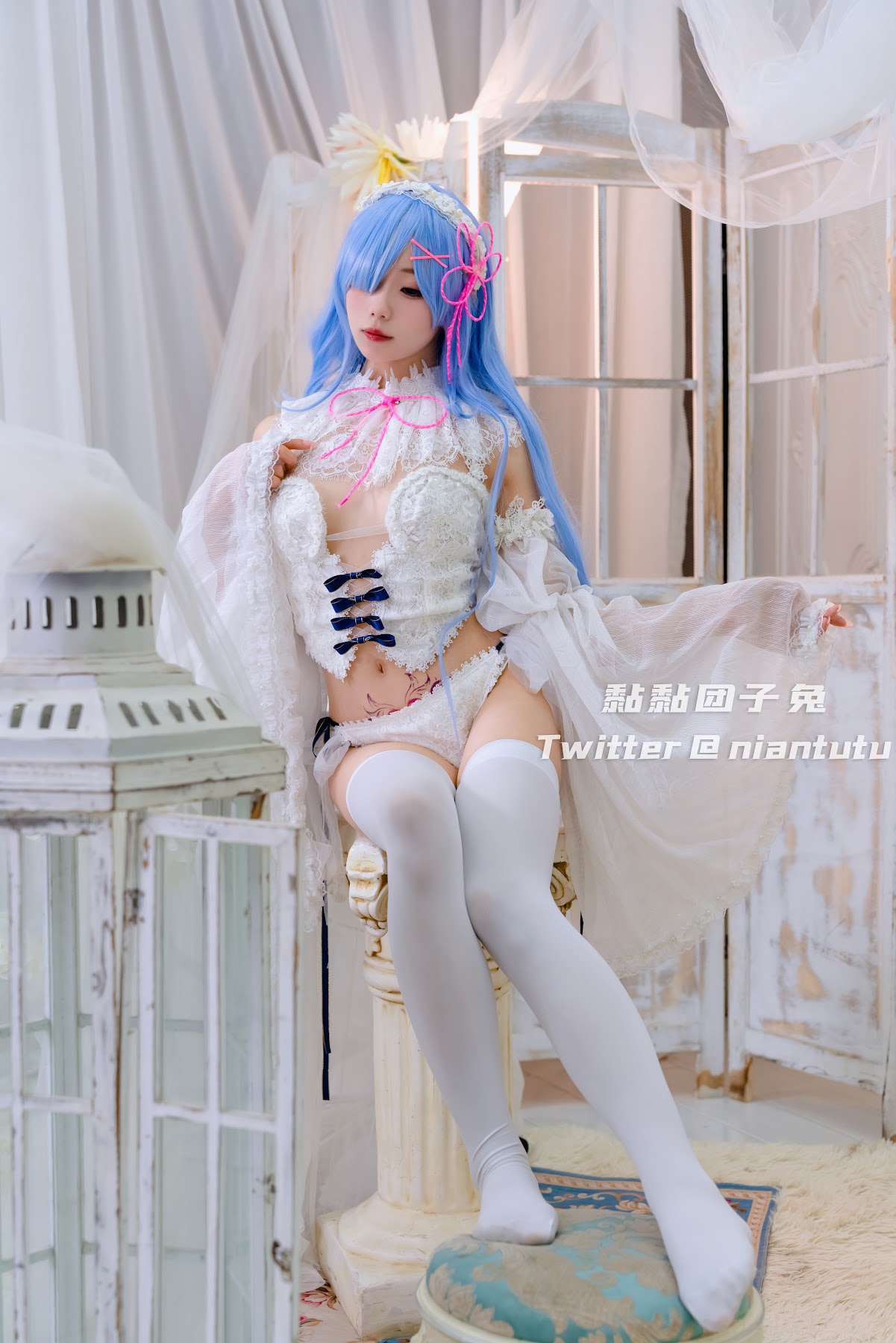 Coser@黏黏团子兔 – 长发蕾姆 - P14
