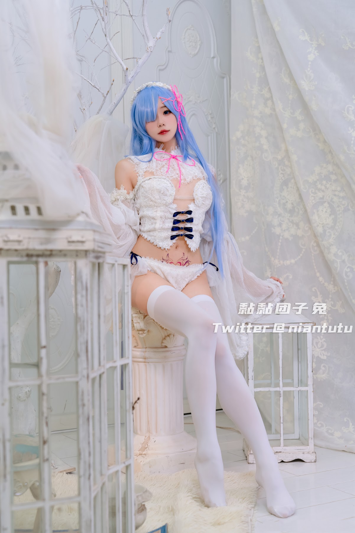 Coser@黏黏团子兔 – 长发蕾姆 - P17