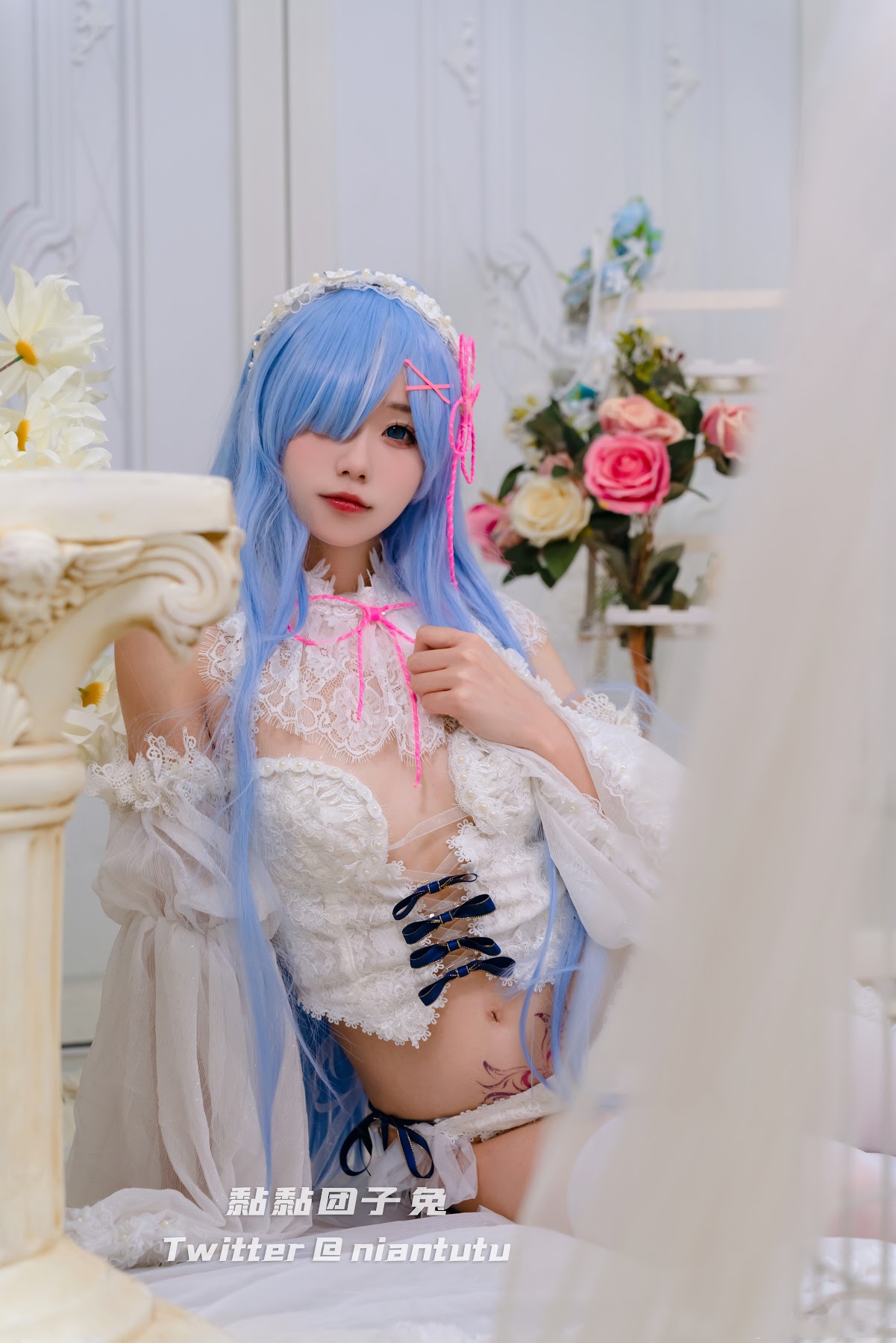 Coser@黏黏团子兔 – 长发蕾姆 - P18