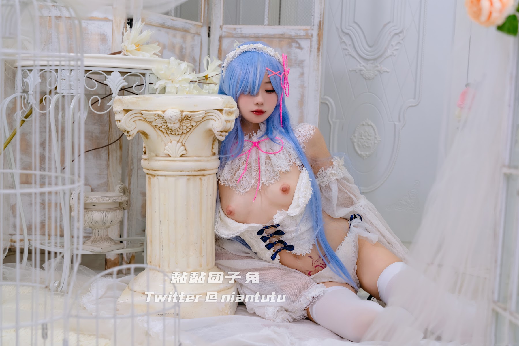 Coser@黏黏团子兔 – 长发蕾姆 - P20