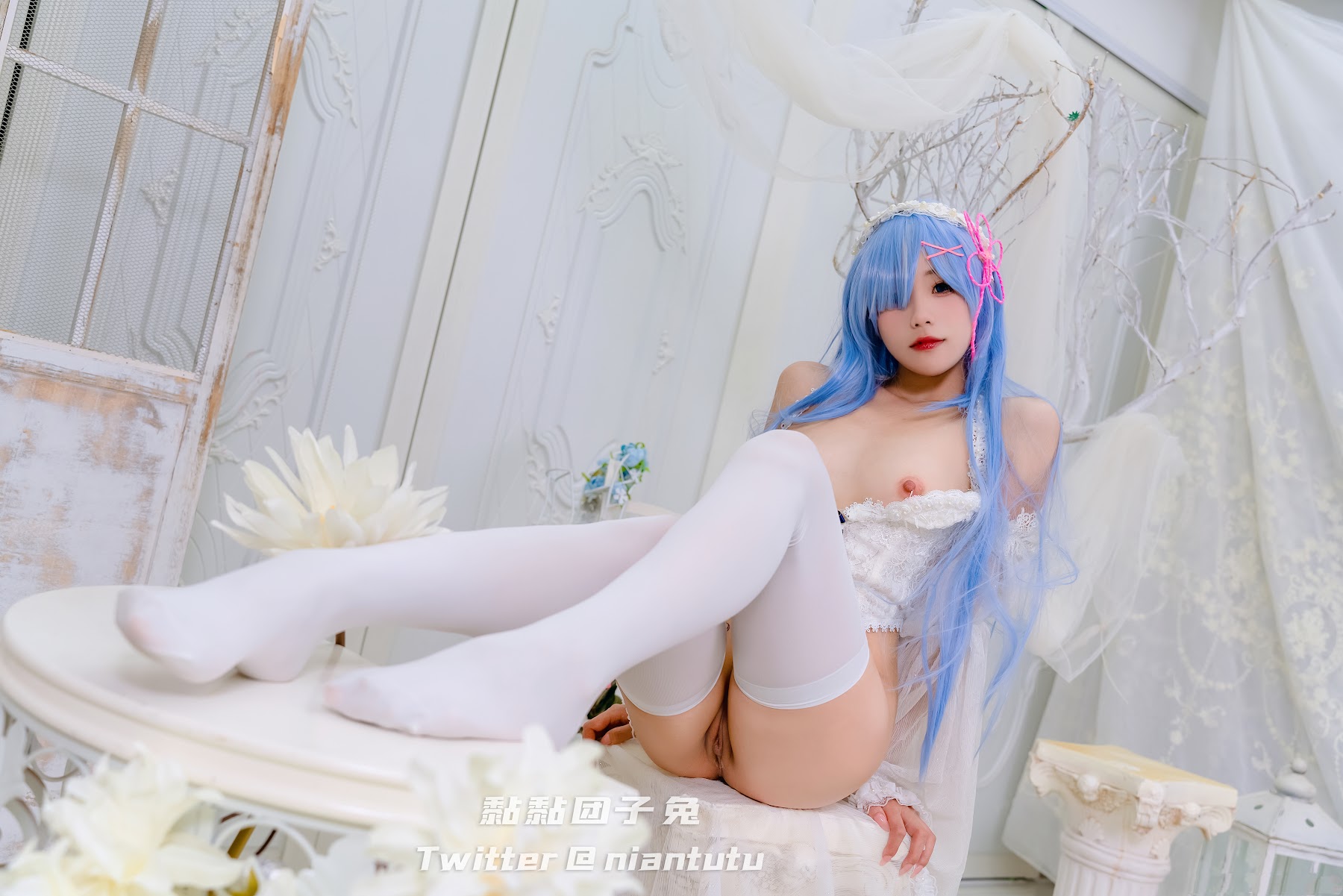 Coser@黏黏团子兔 – 长发蕾姆 - P38