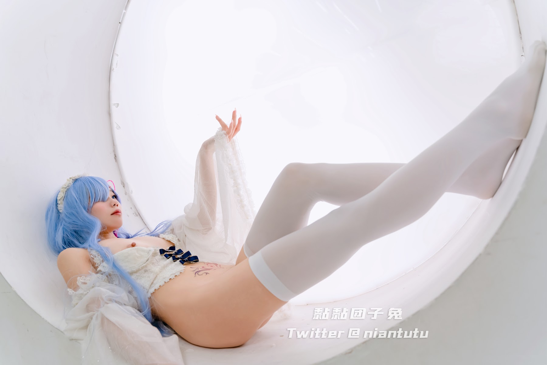 Coser@黏黏团子兔 – 长发蕾姆 - P39